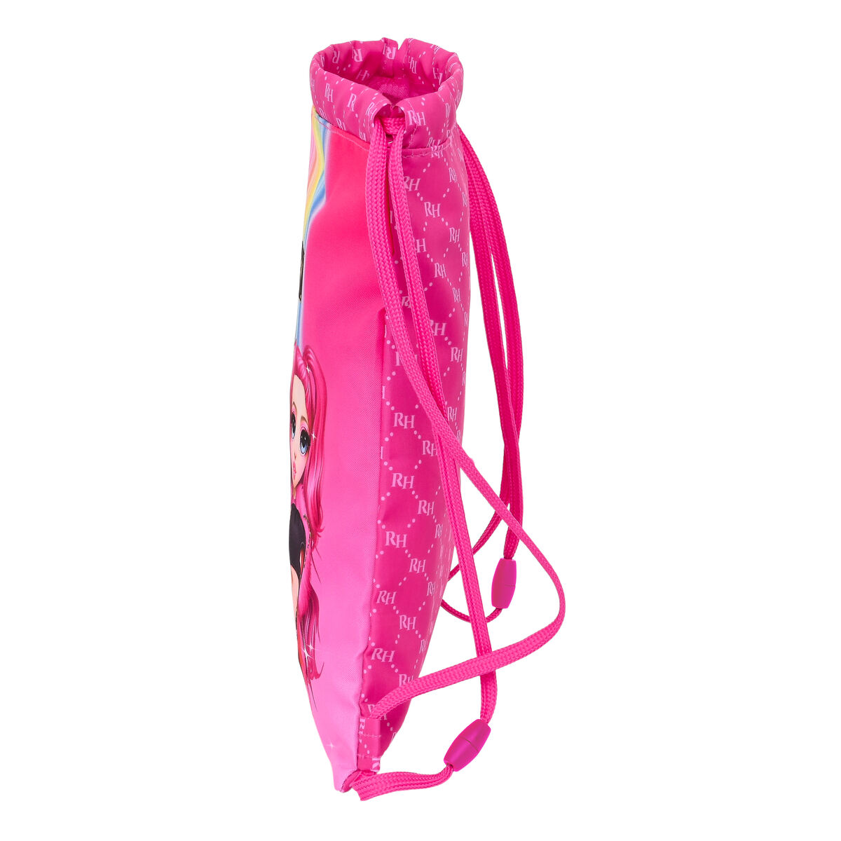 Bolsa Mochila con Cuerdas Rainbow High Fucsia 26 x 34 x 1 cm