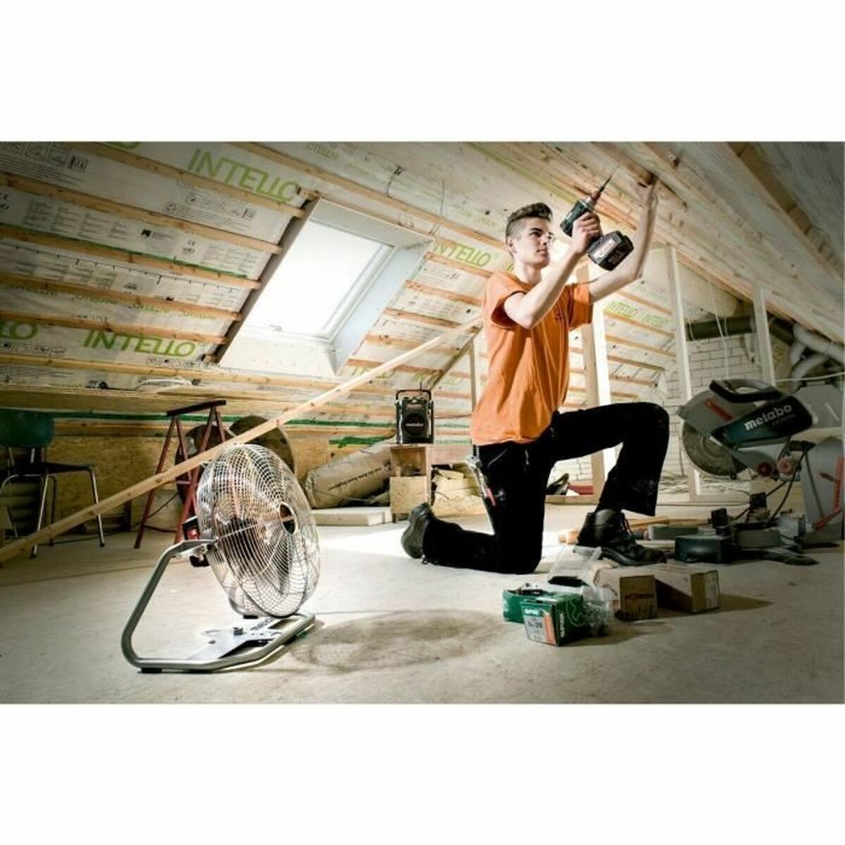 Ventilador de Suelo Metabo AV 18 Blanco