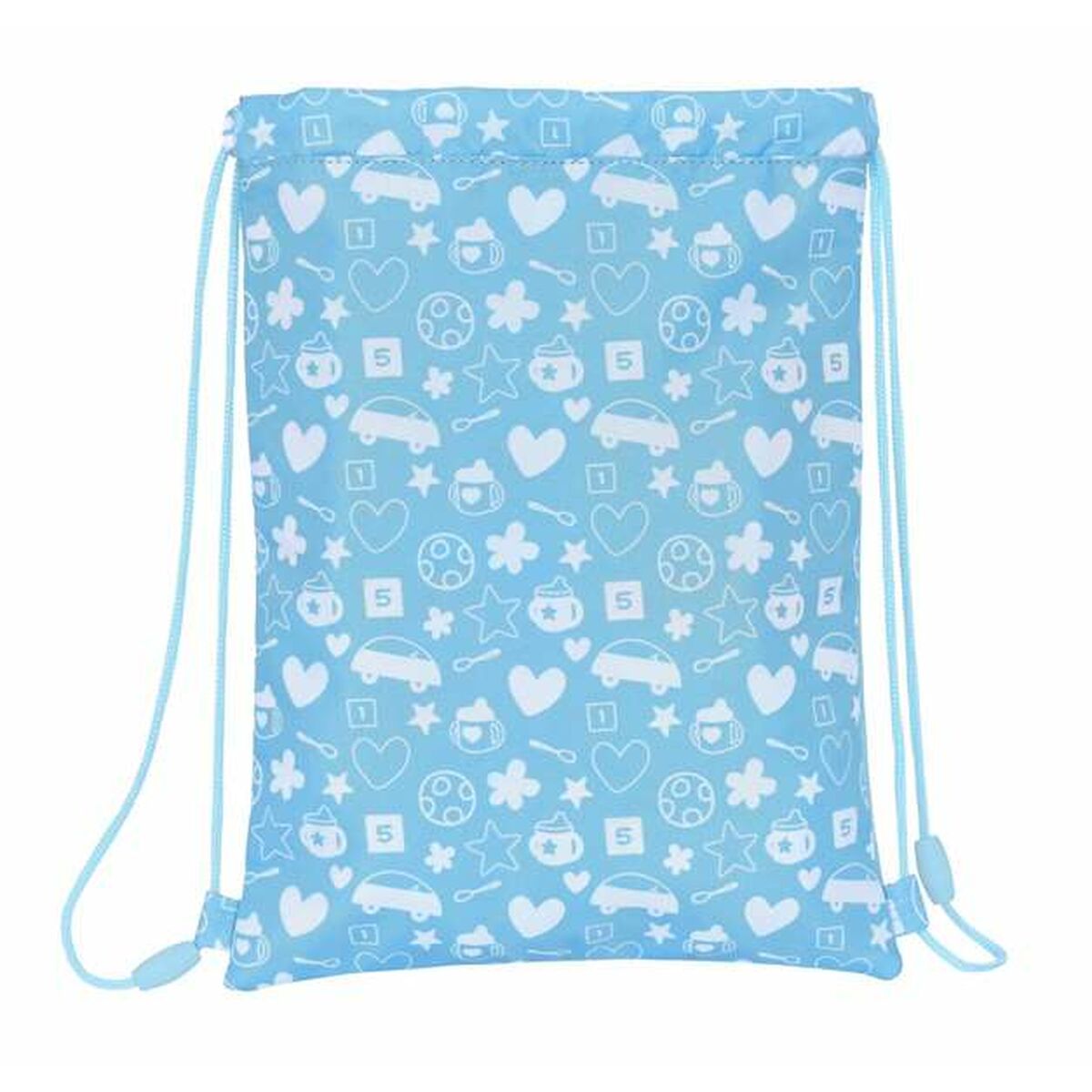 Bolsa Mochila con Cuerdas Peppa Pig Azul claro 26 x 34 x 1 cm