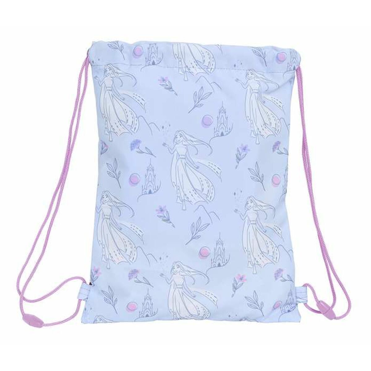 Bolsa Mochila con Cuerdas Frozen Believe Lila 26 x 34 x 1 cm