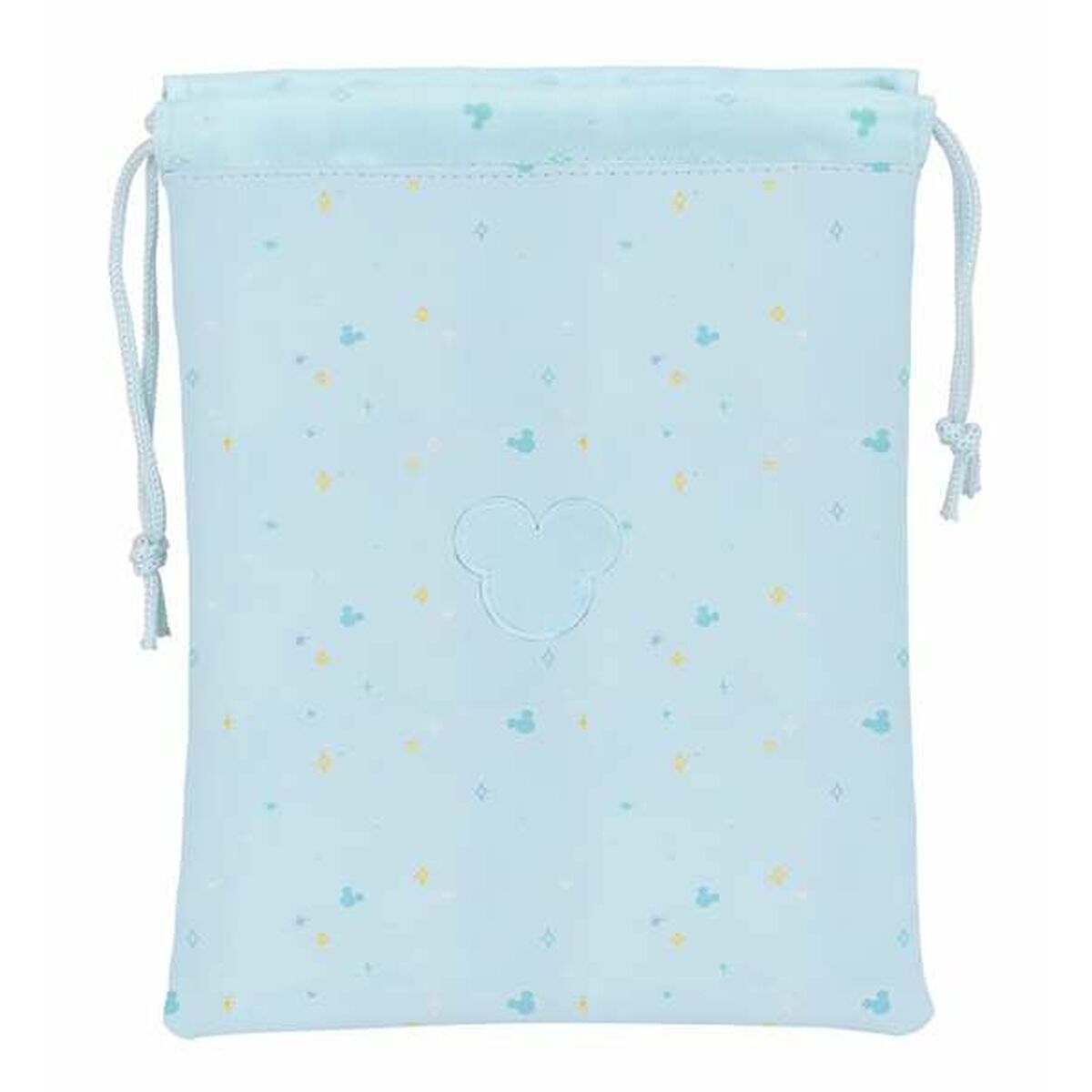 Bolsito de Merienda Mickey Mouse Baby Azul claro Poliuretano 20 x 25 cm