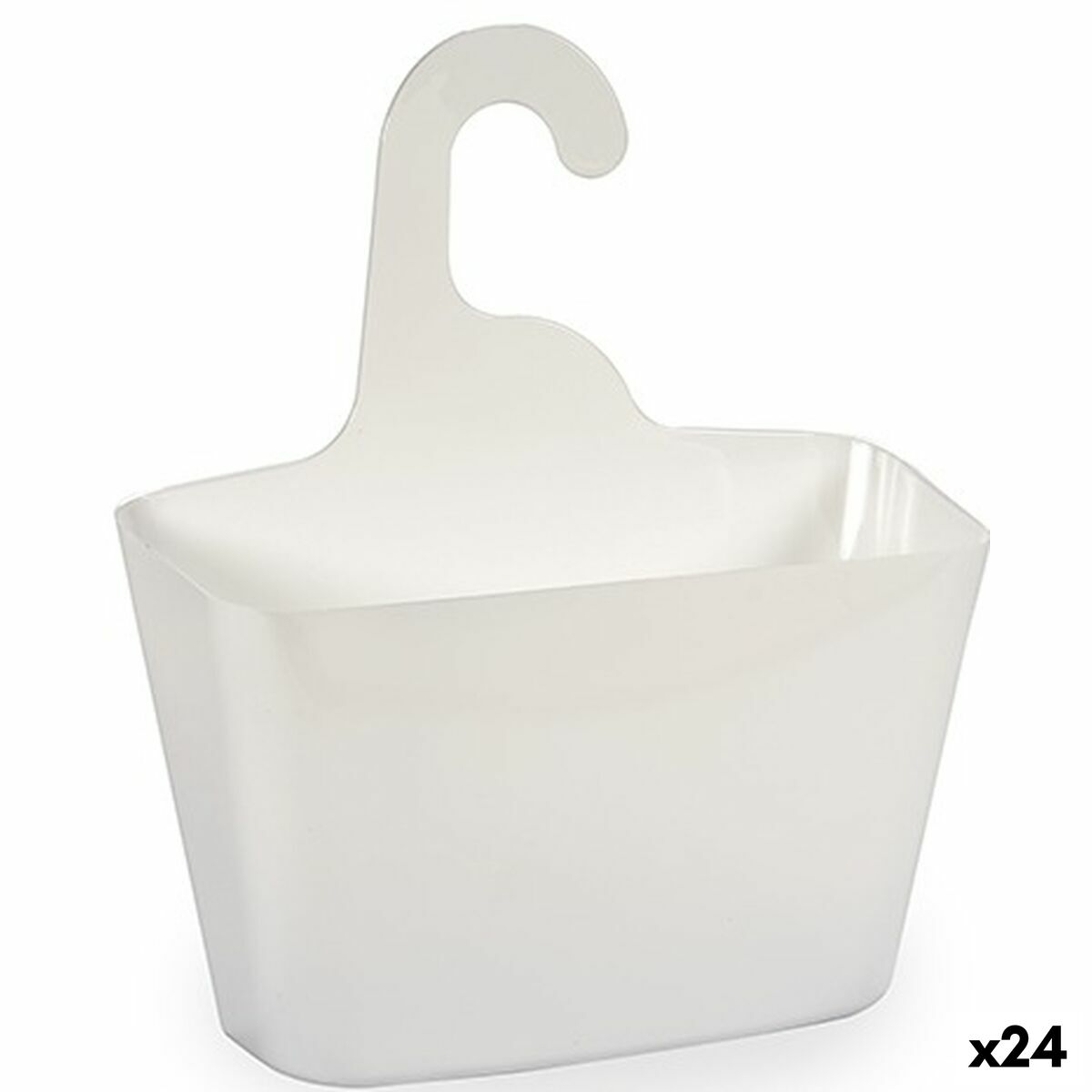 Soporte Organizador para Bañera Berilo Blanco Plástico 11,5 x 31,5 x 28,5 cm 28 x 31,5 x 14,5 cm (24 Unidades)