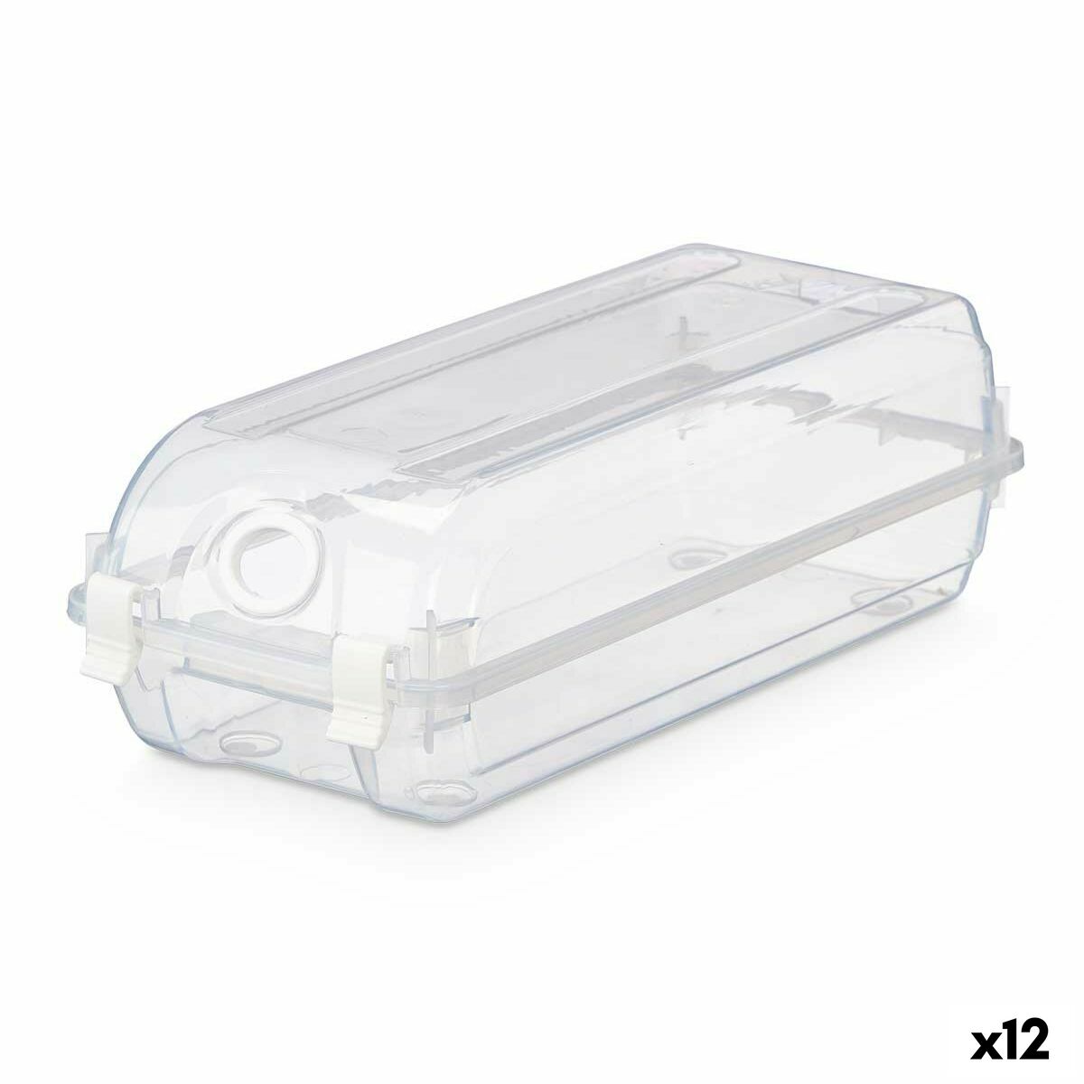 Caja apilable para zapatos Kipit Transparente Plástico 14 x 10 x 32 cm 14,5 x 10 x 33 cm (12 Unidades)