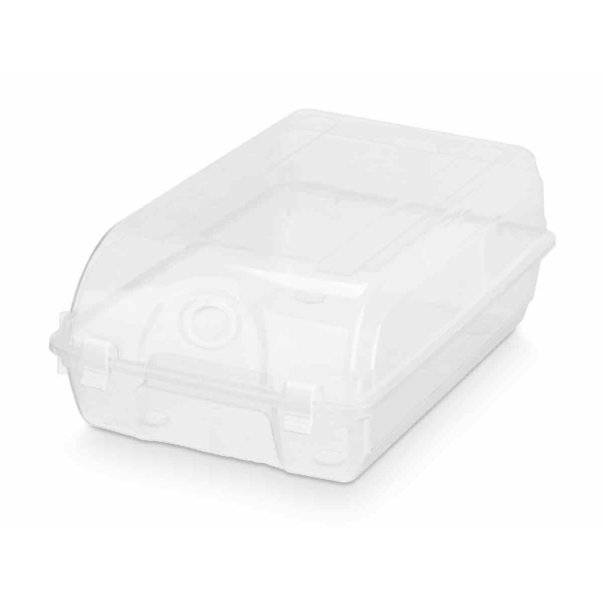 Caja apilable para zapatos Gondol Transparente Plástico 21 x 13 x 37 cm 21,4 x 13 x 37 cm (12 Unidades)