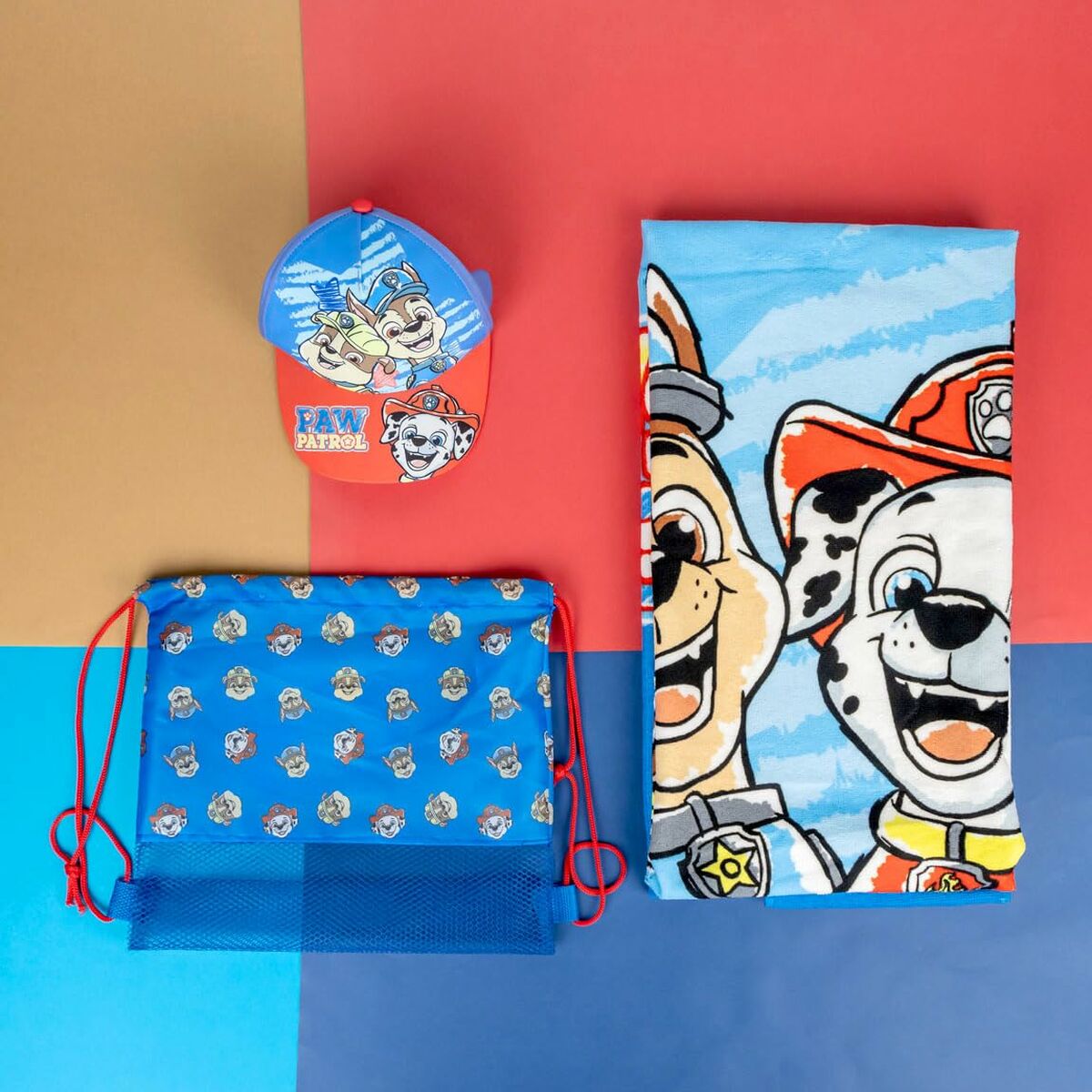 Toalla de Playa The Paw Patrol Azul 27 x 33 x 7 cm 3 Piezas