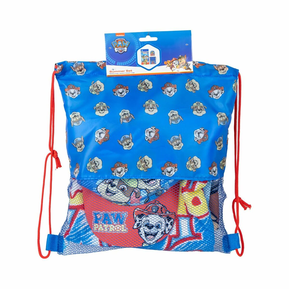 Toalla de Playa The Paw Patrol Azul 27 x 33 x 7 cm 3 Piezas