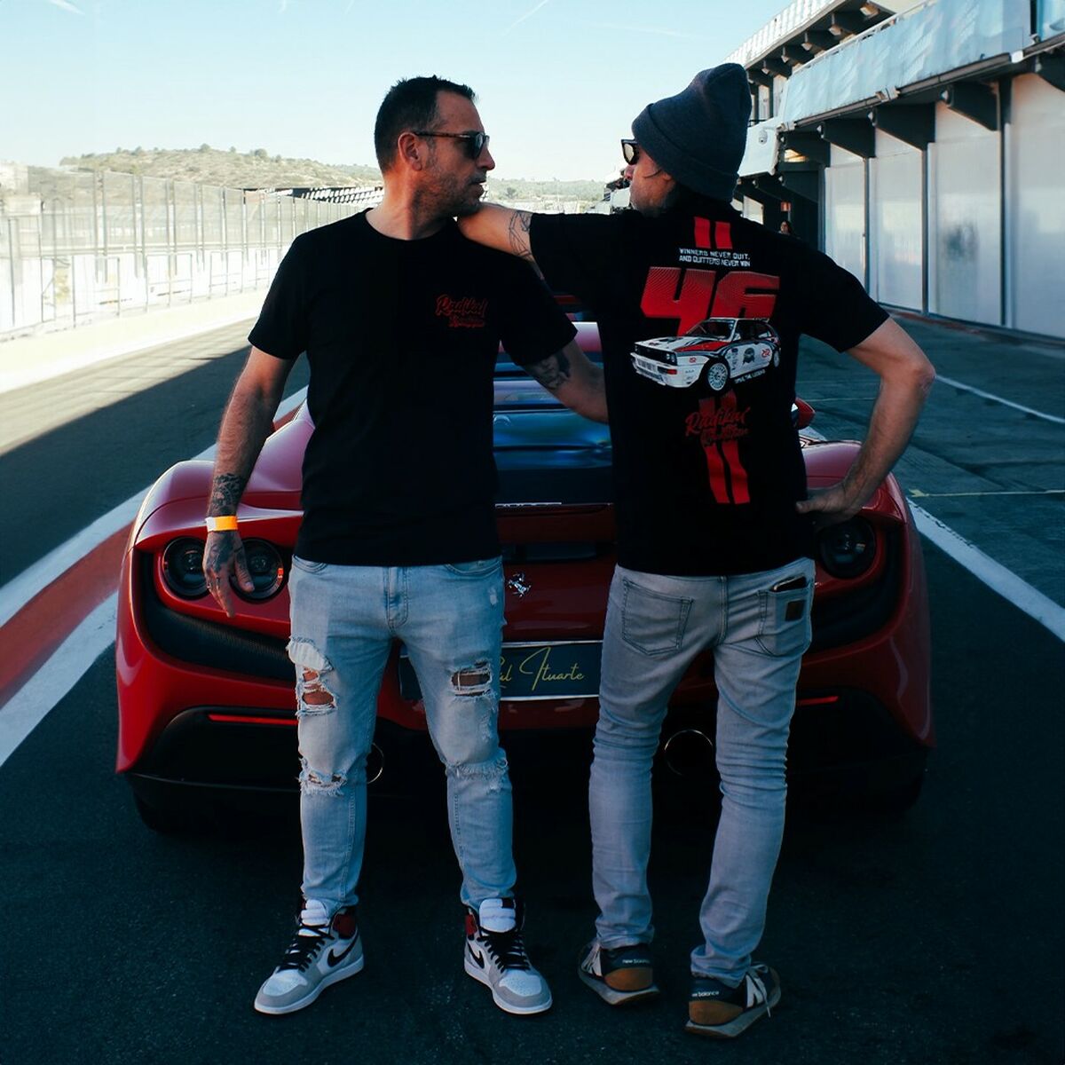 Camiseta de Manga Corta Hombre RADIKAL WINNERS NEVER QUIT Negro XL