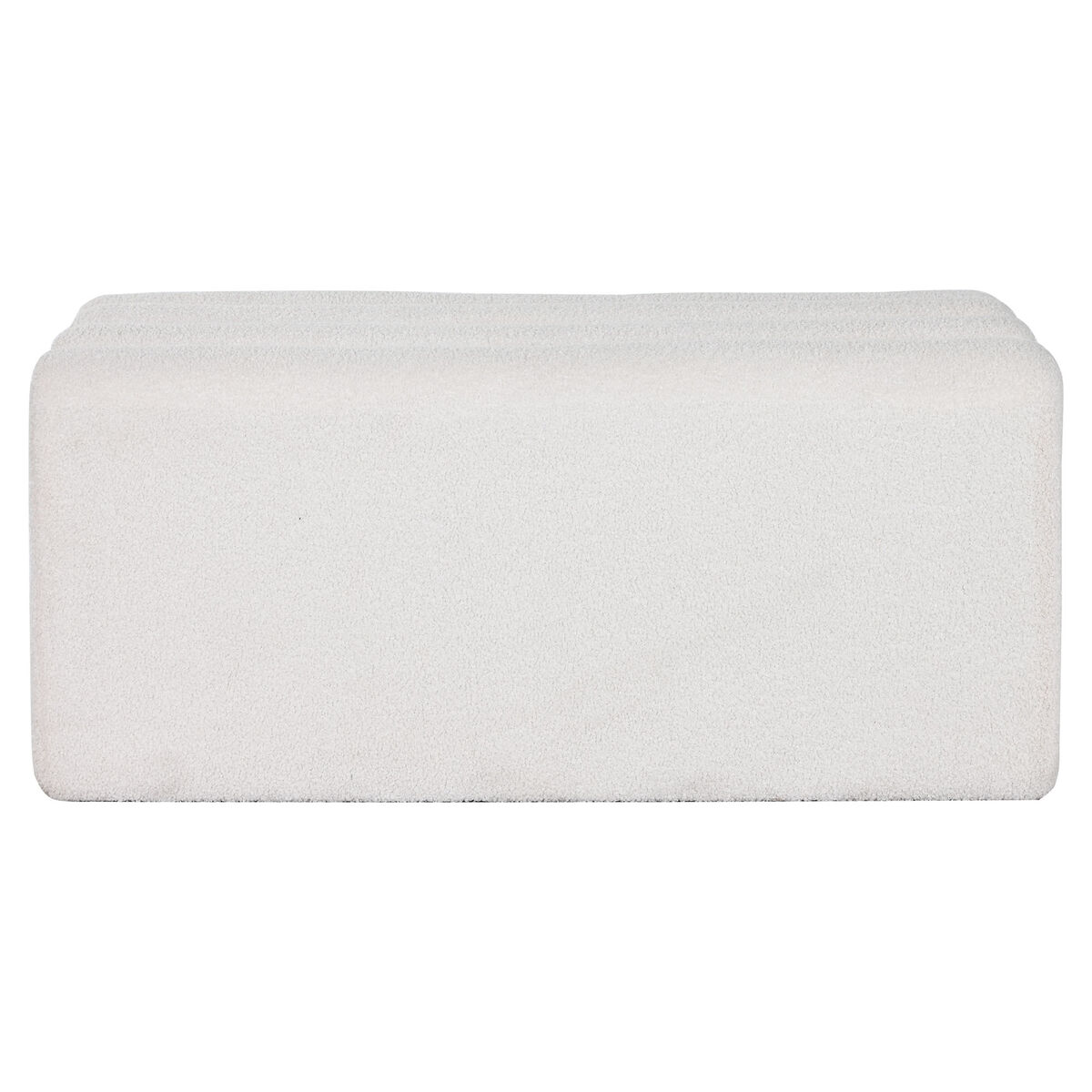 Banqueta Home ESPRIT Blanco Poliéster Madera MDF 100 x 45 x 43 cm