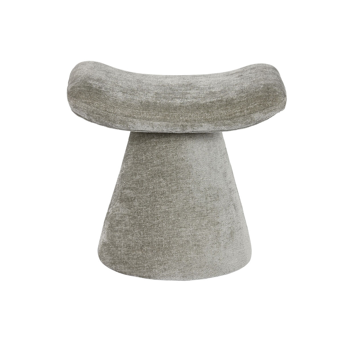 Reposapiés Home ESPRIT Gris Poliéster Madera MDF Moderno 52 x 40 x 48,5 cm