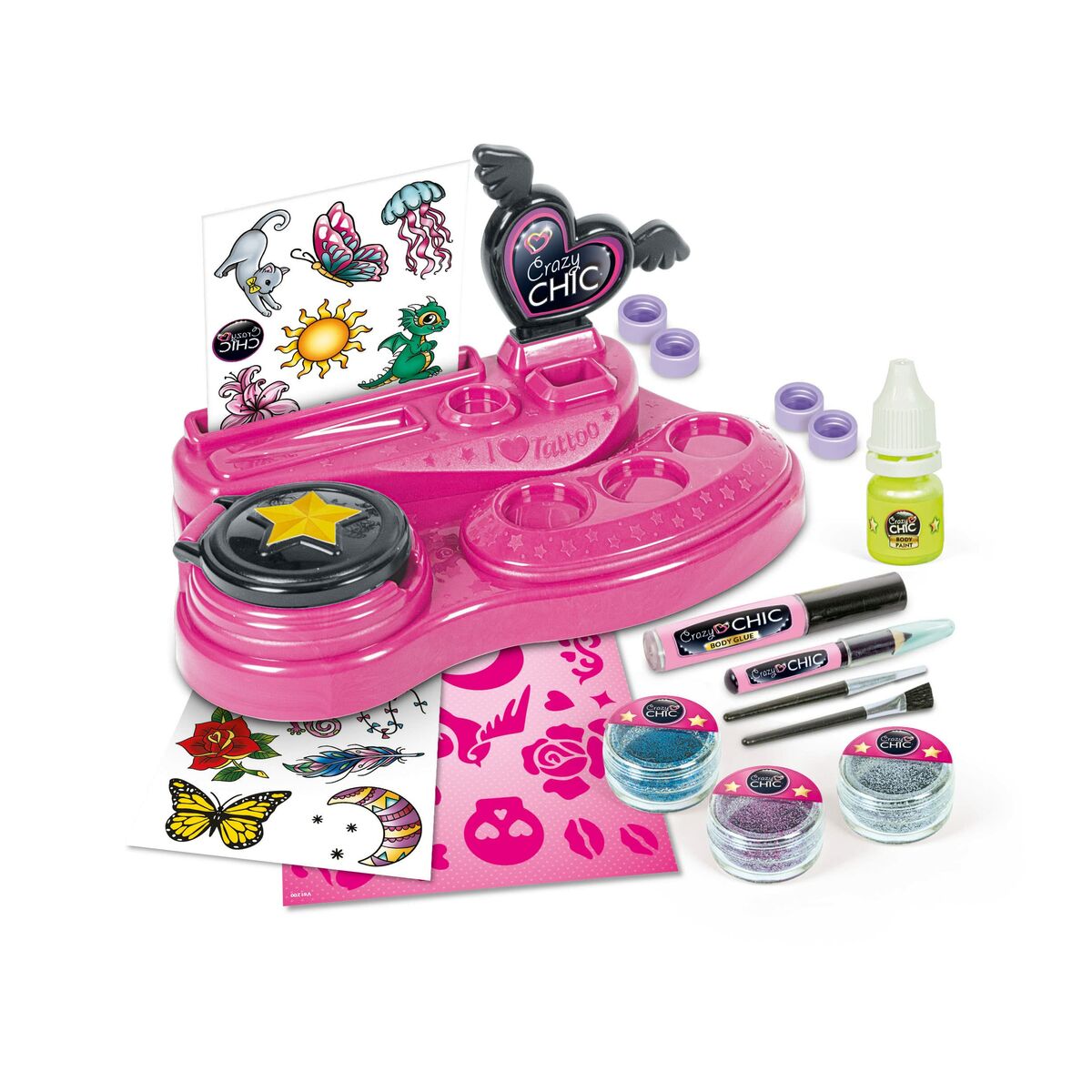 Tatuajes Temporales Clementoni Crazy Tattoo Studio