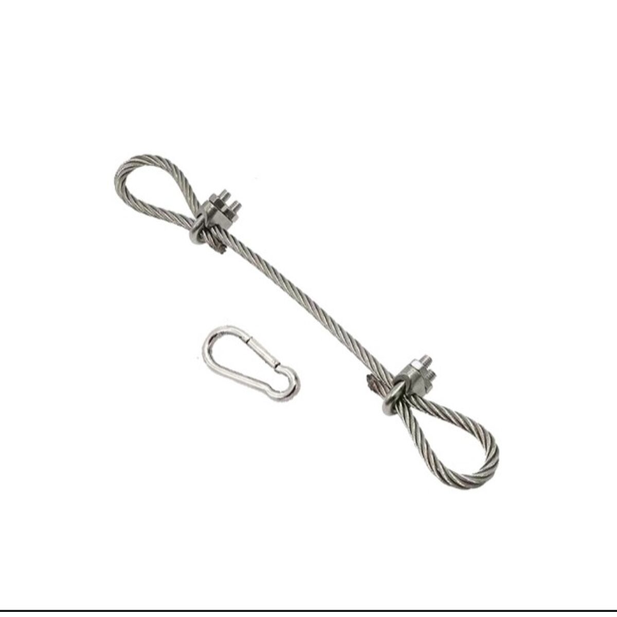 Cable Vela sombreo De fijación Acero 3 m