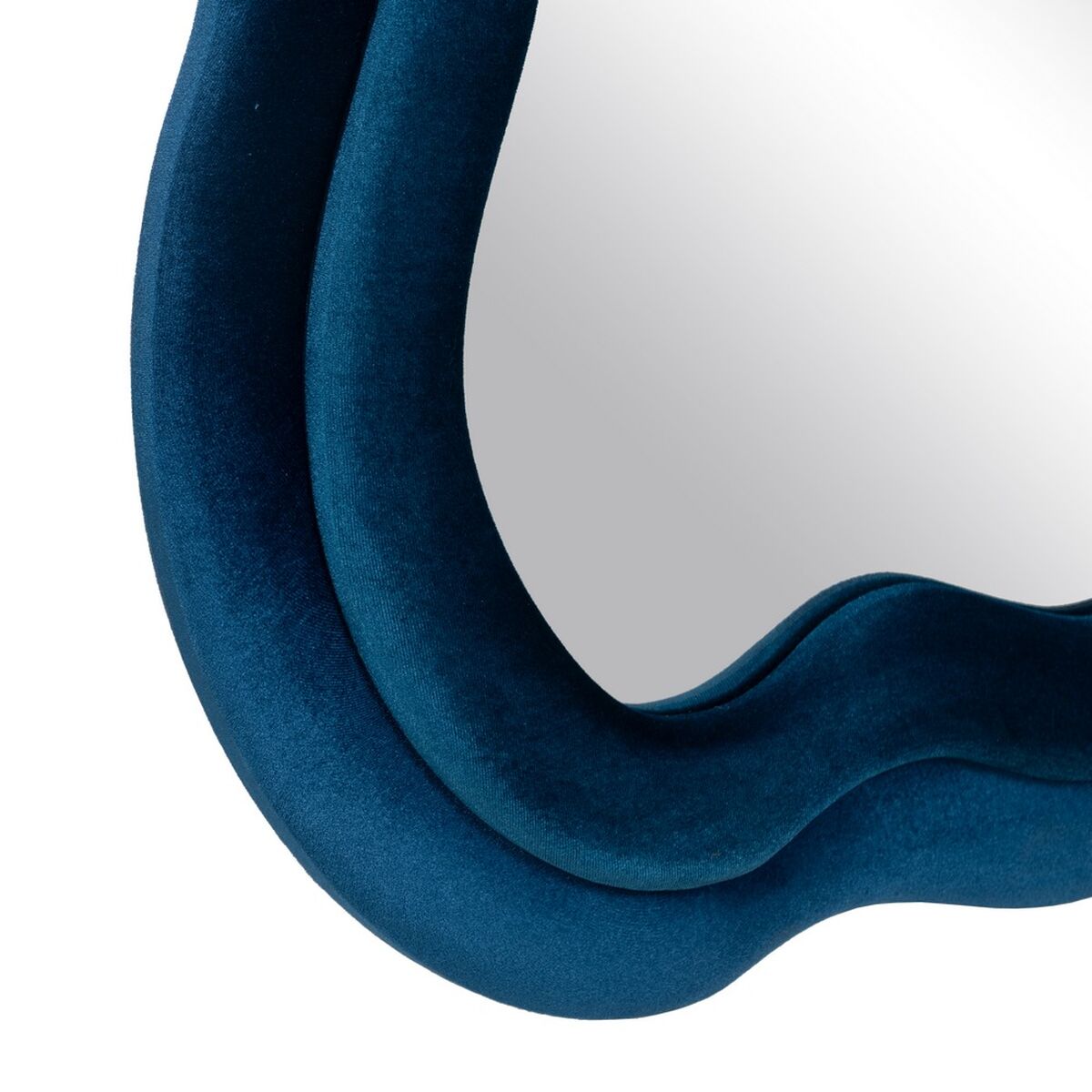 Espejo de pared Azul Franela Madera Cristal Vertical 60 x 4 x 160 cm