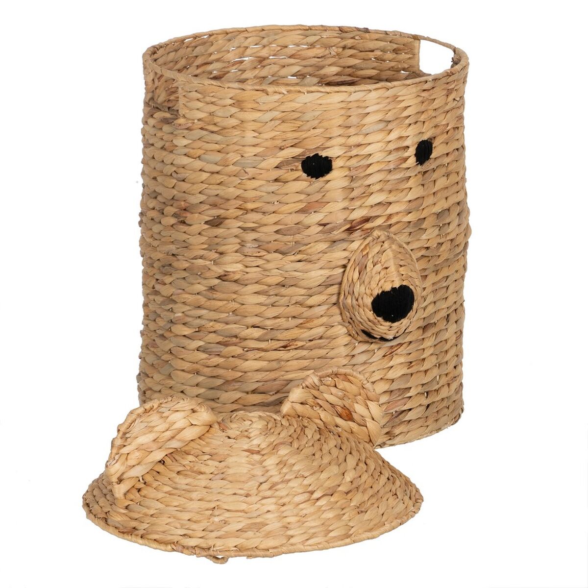 Cesto Negro Beige Fibra natural