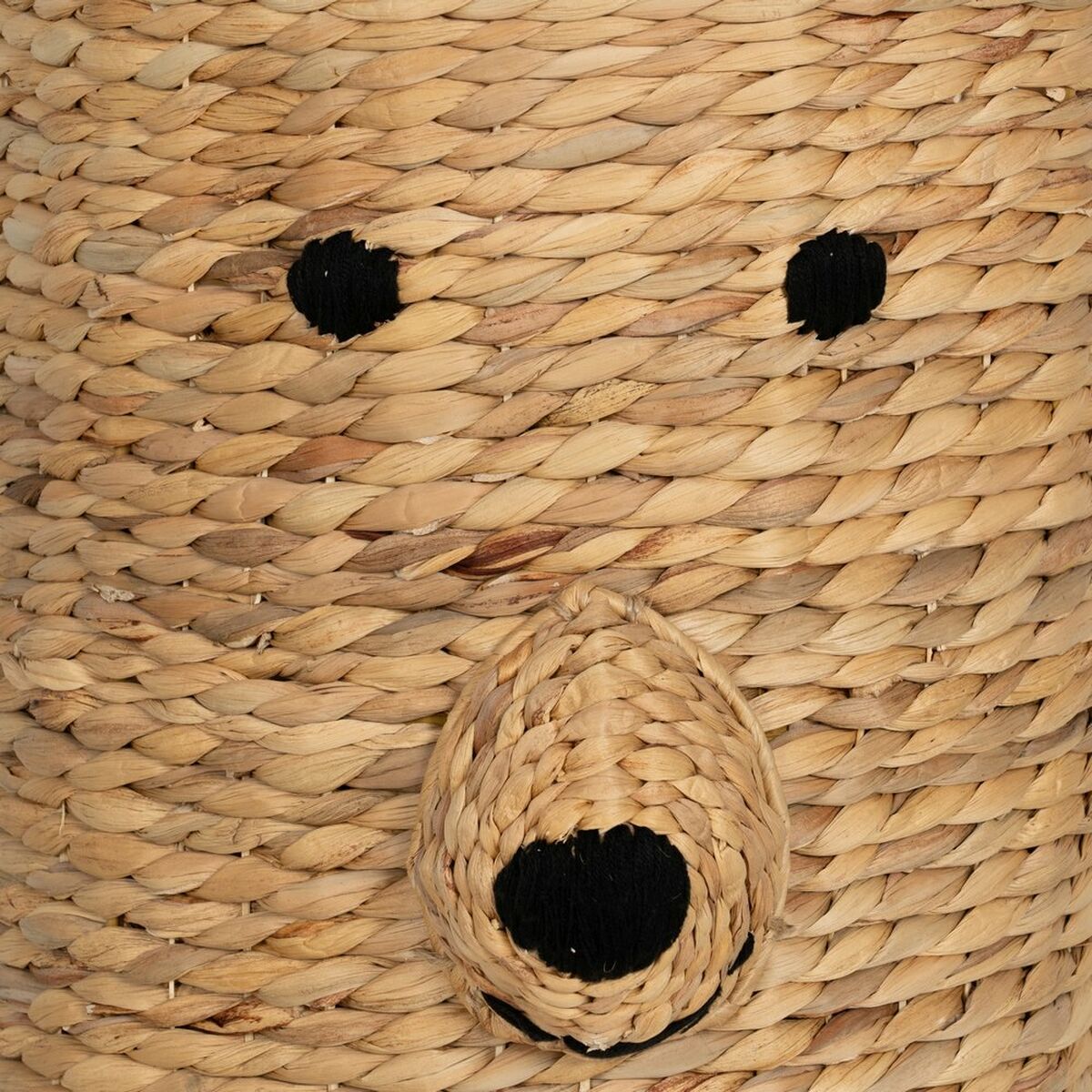 Cesto Negro Beige Fibra natural