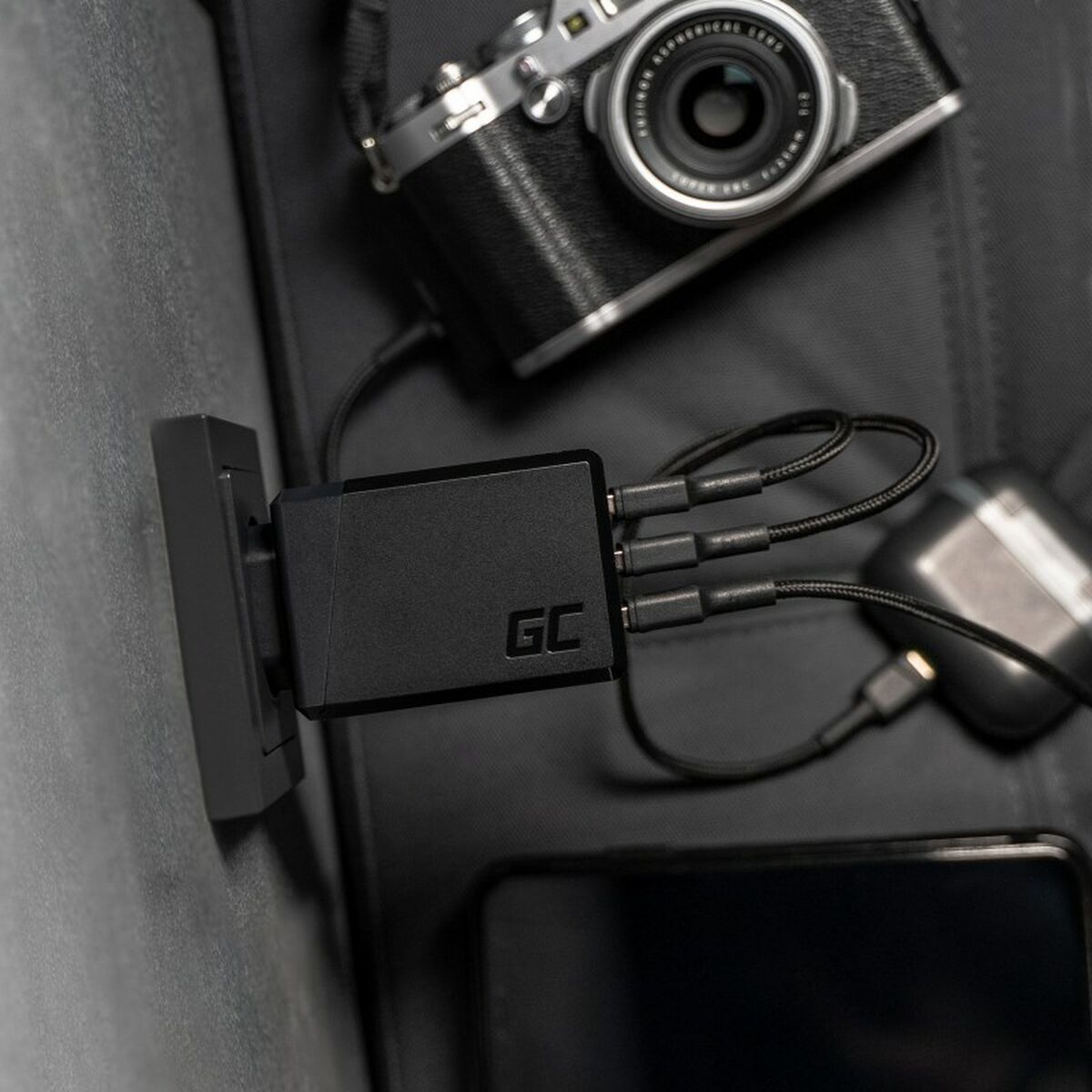 Cable USB Green Cell CHARGC03 Negro