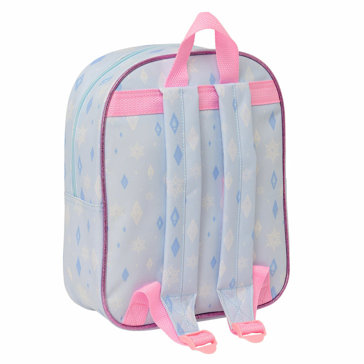 Mochila Escolar Frozen Lila 22 x 27 x 10 cm 3D