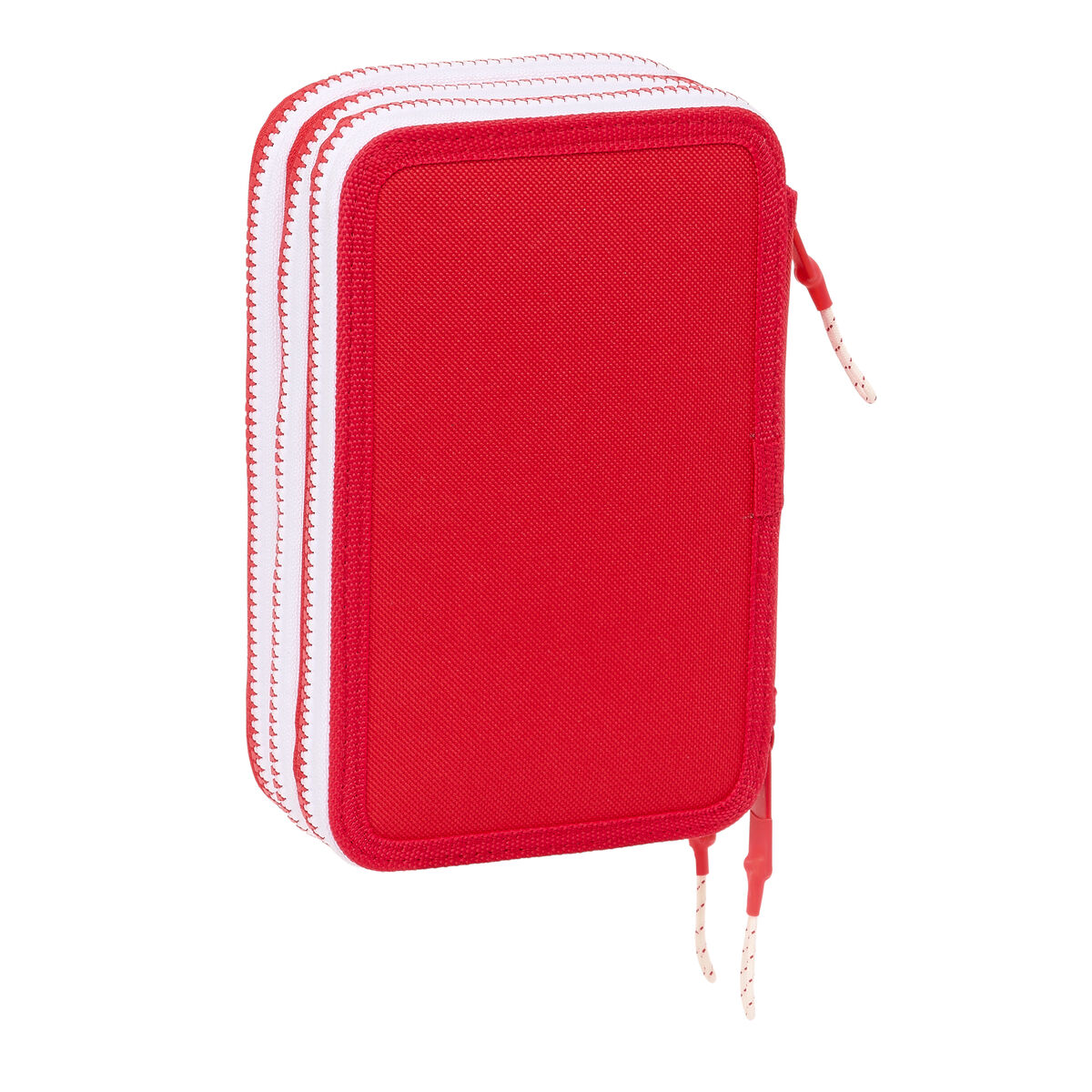 Plumier Triple Sevilla Fútbol Club Rojo 12,5 x 19,5 x 5,5 cm 36 Piezas