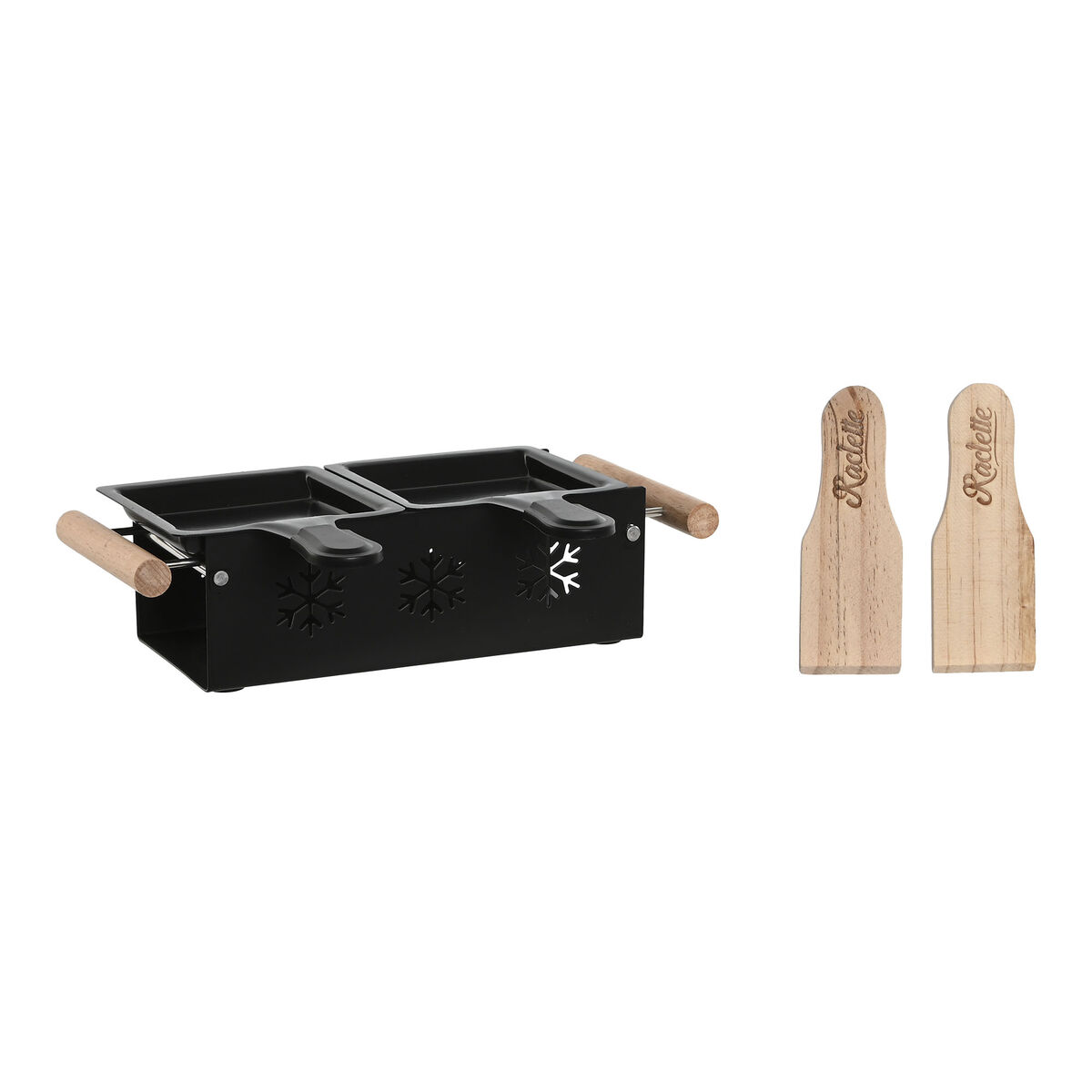 Raclette Home ESPRIT Raclette Negro 25 x 10 x 6 cm