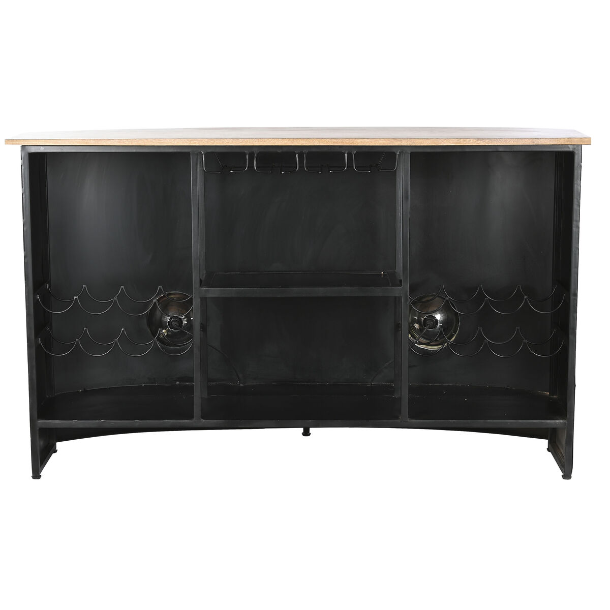 Mueble bar Home ESPRIT Blanco Marrón Turquesa 157 x 52 x 90 cm