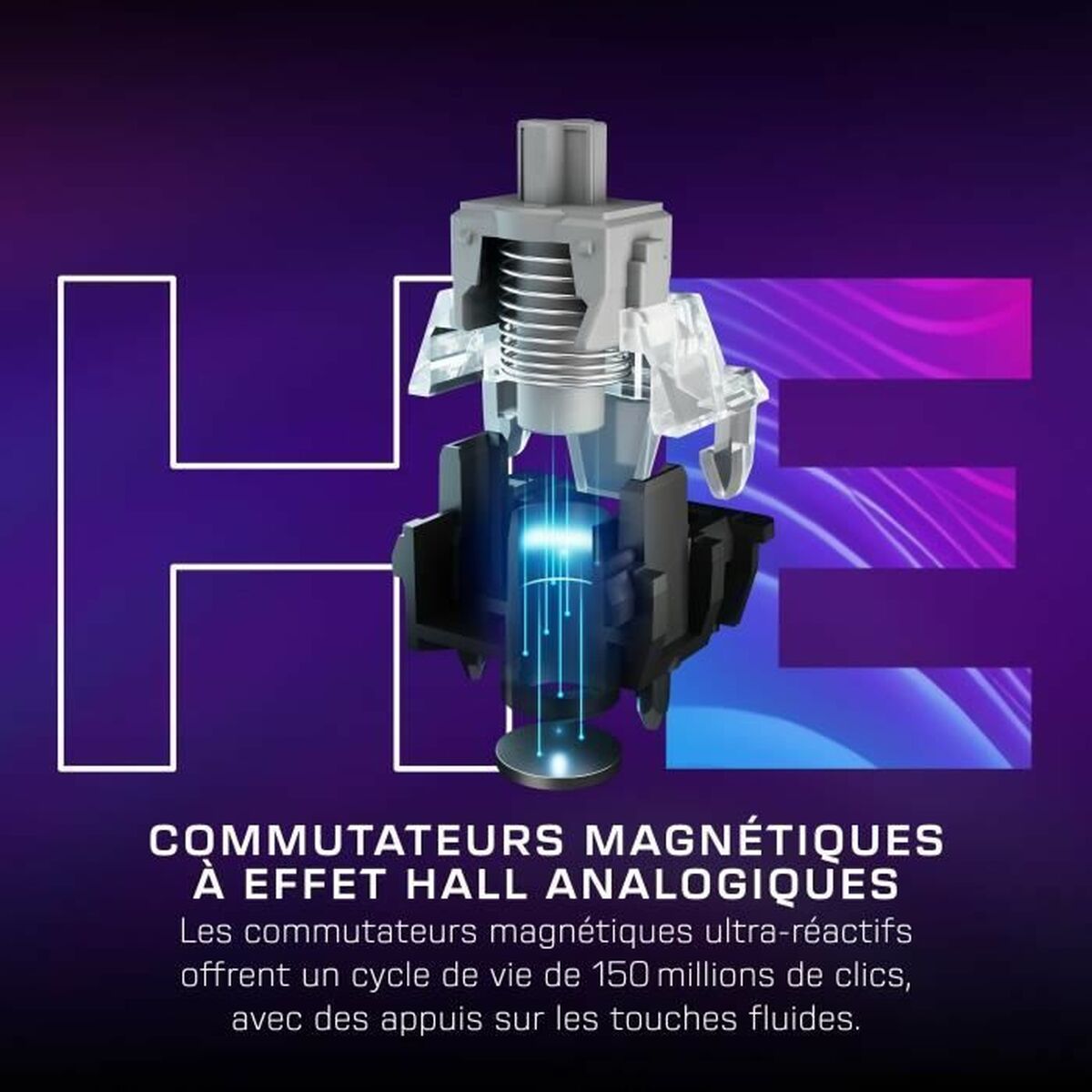 Teclado Turtle Beach Vulcan II Tkl Pro Negro Francés AZERTY