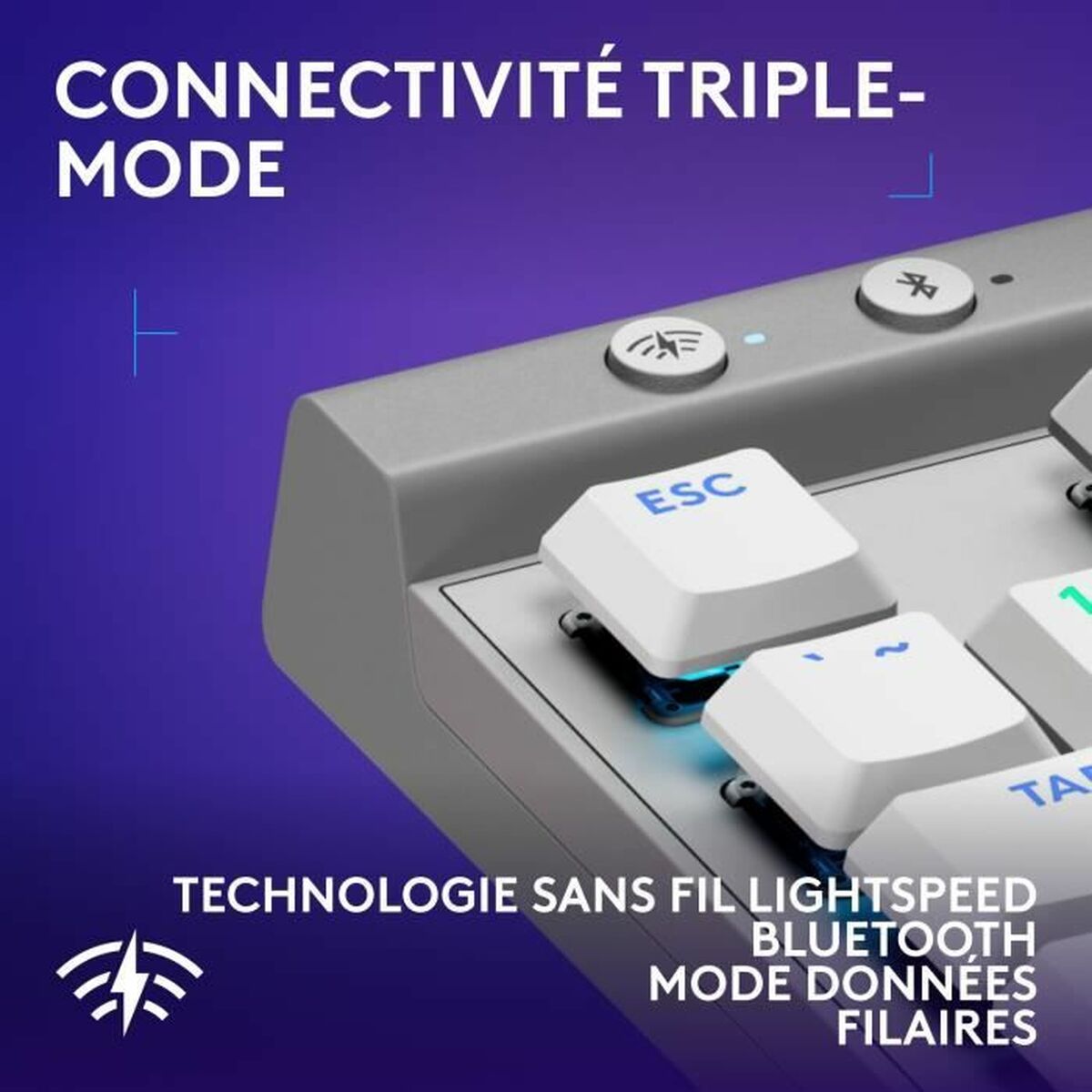 Teclado Bluetooth Logitech G515 Blanco