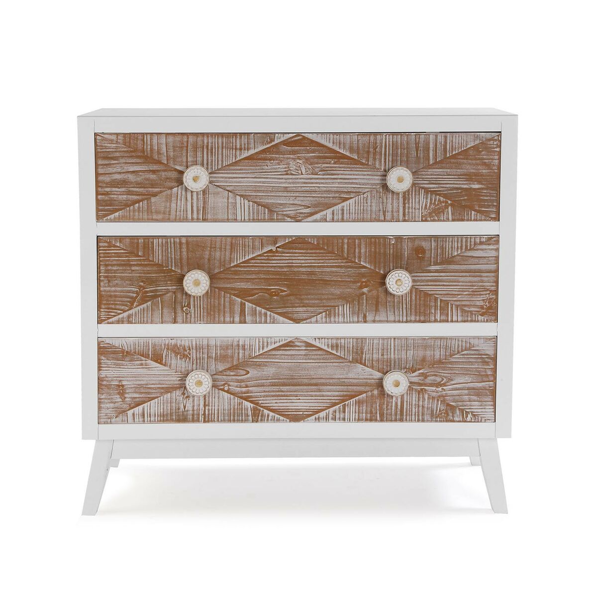 Cómoda Versa Sira Madera de pino Madera MDF 34 x 76 x 80 cm