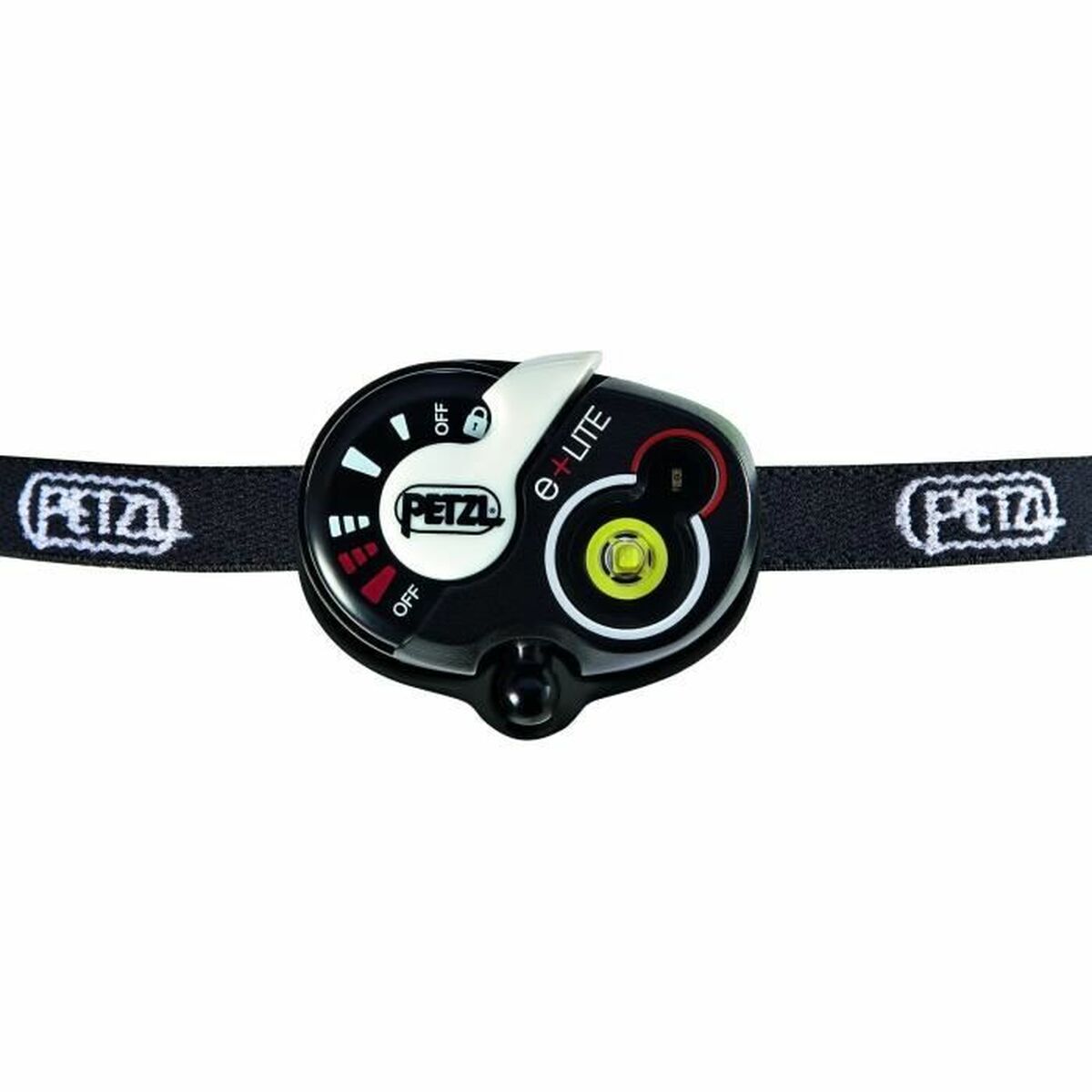 Linterna LED para la Cabeza Petzl E02 Negro Negro/Blanco (1 unidad)