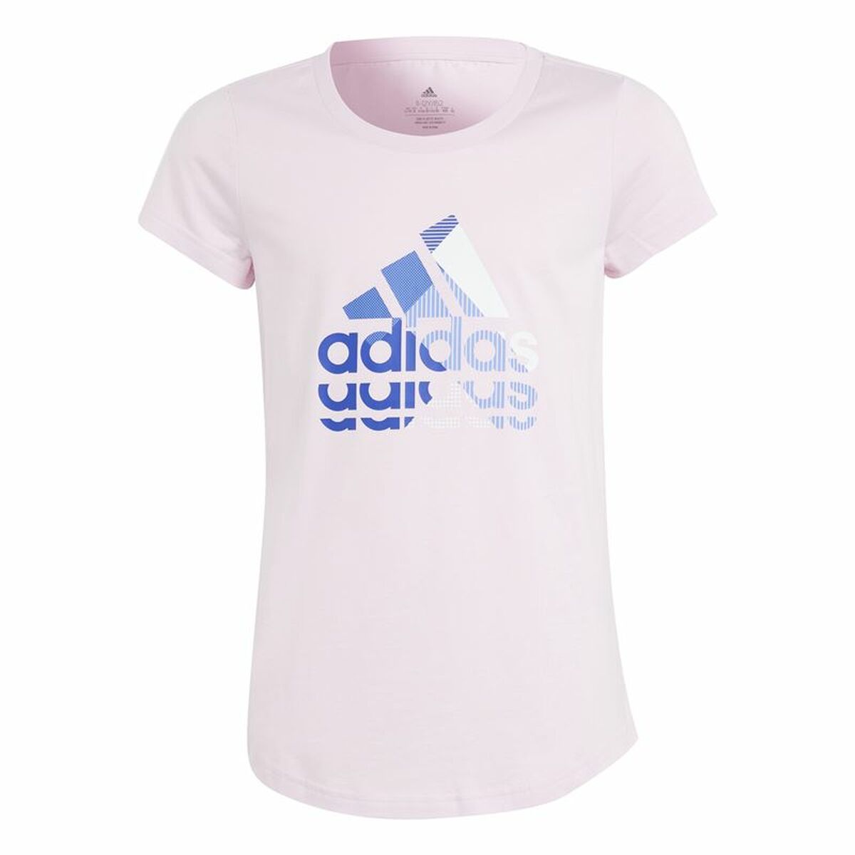 Camiseta de Manga Corta Infantil Adidas Graphic Rosa