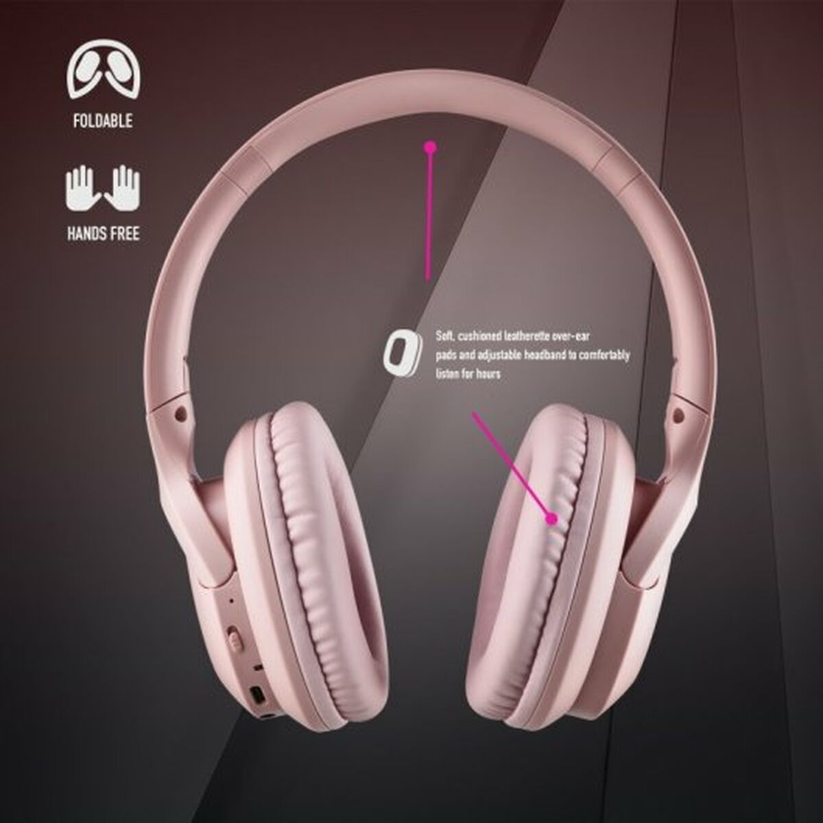 Auriculares Bluetooth NGS ARTICA CHILL TEAL Rosa (1 unidad)