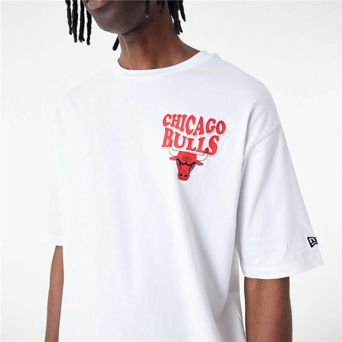 Camiseta de Manga Corta Hombre New Era  SCRIPT OS TEE CHIBUL 60435518 Blanco (S)