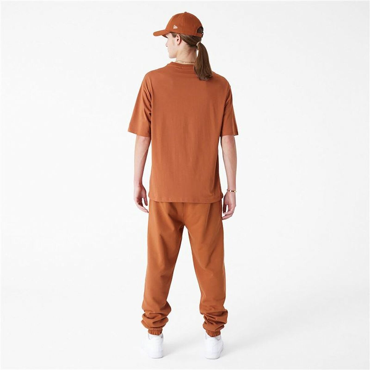 Camiseta de Manga Corta Hombre New Era LEAGUE ESSNTLS LC OS TEE NEYYAN 60435552 Marrón (L)