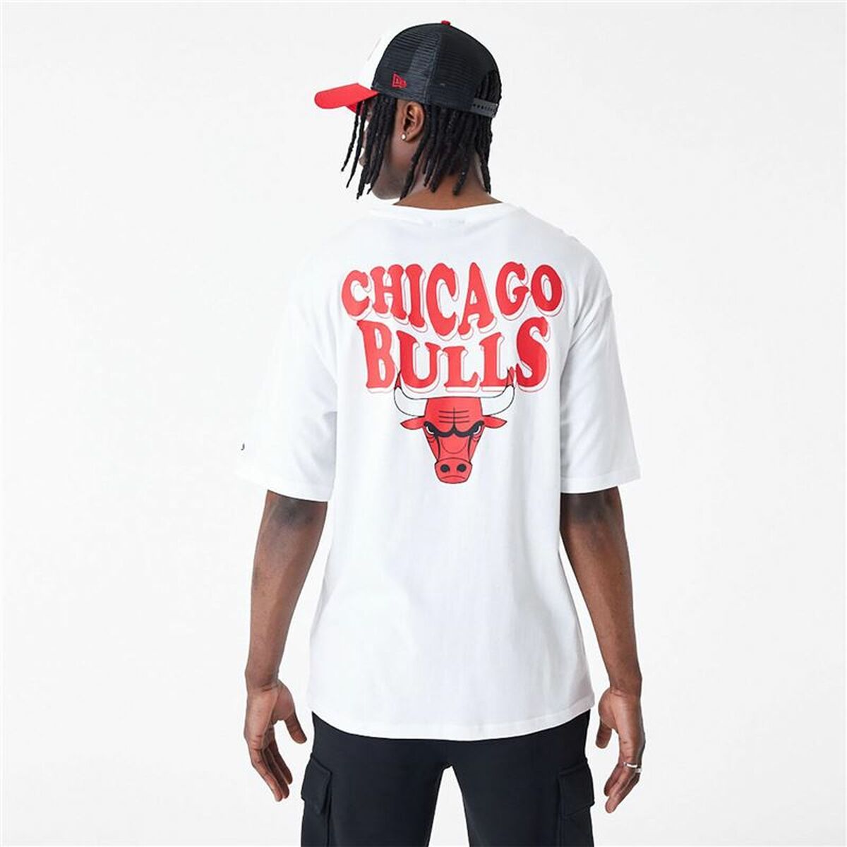 Camiseta de Manga Corta Hombre New Era  SCRIPT OS TEE CHIBUL 60435518 Blanco (L)