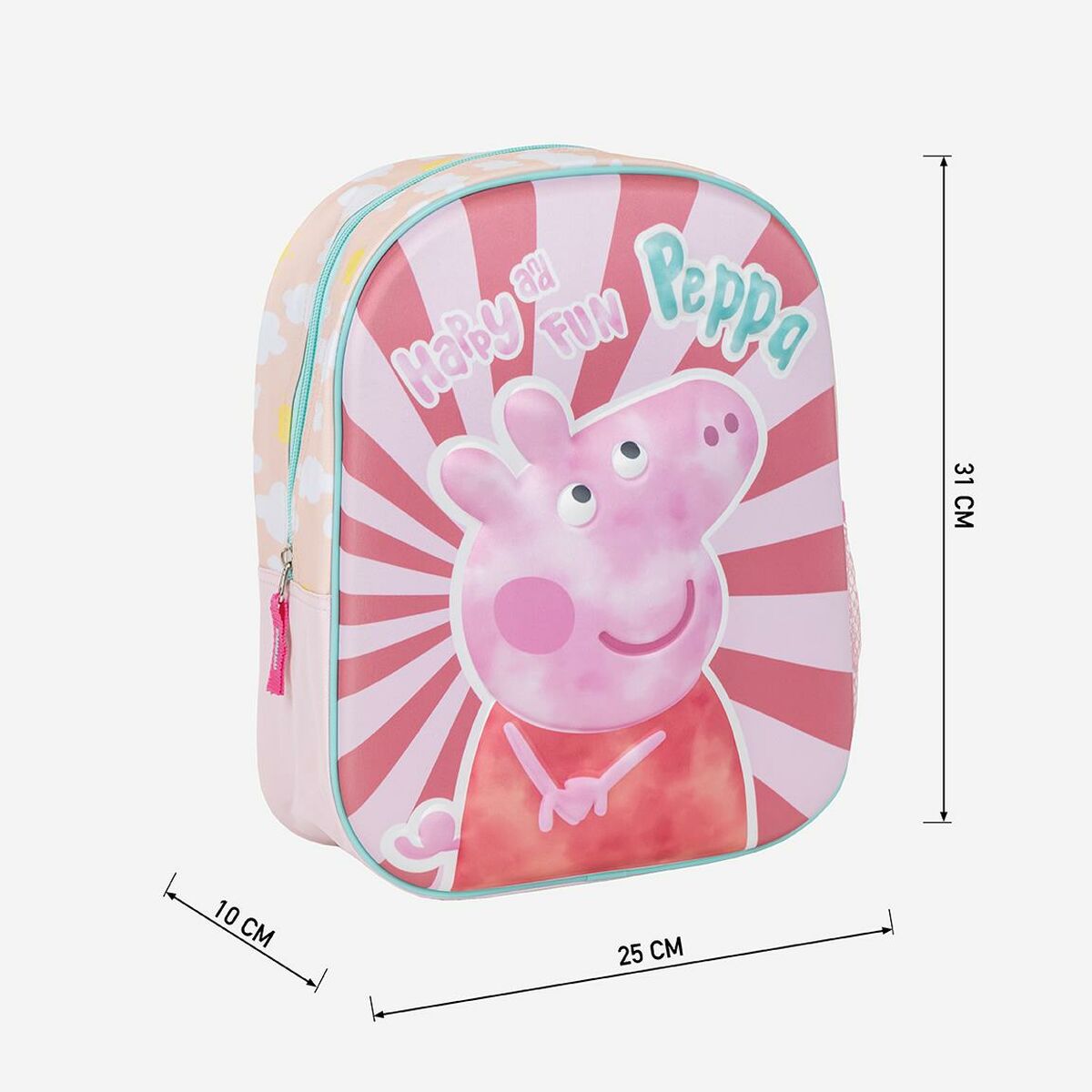 Mochila Infantil Peppa Pig Rosa 25,0 x 31,0 x 10,0 cm