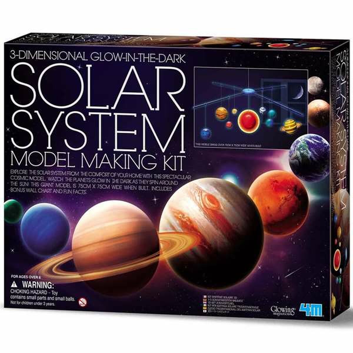 Juego Educativo Hape Kit sistema solare rotante in 3D 37,3 x 28,3 x 6,5 cm