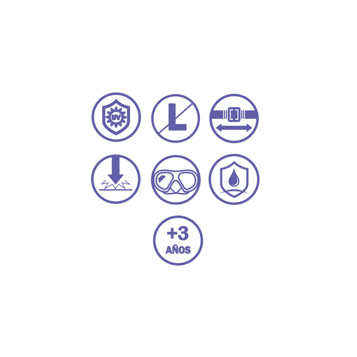 Bestway Conjunto Mascara y Tubo Infantil Correa Anatomica Color Surtido +3 Años Playa y Piscina 24018