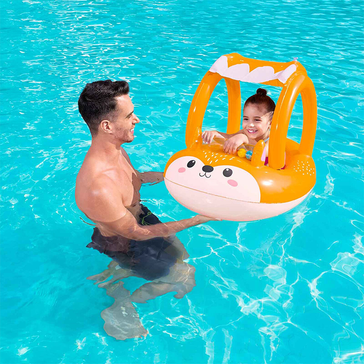 Bestway Barca Hinchable Infantil Zorro 94x66 cm +3 Años Playa y Piscina 34168