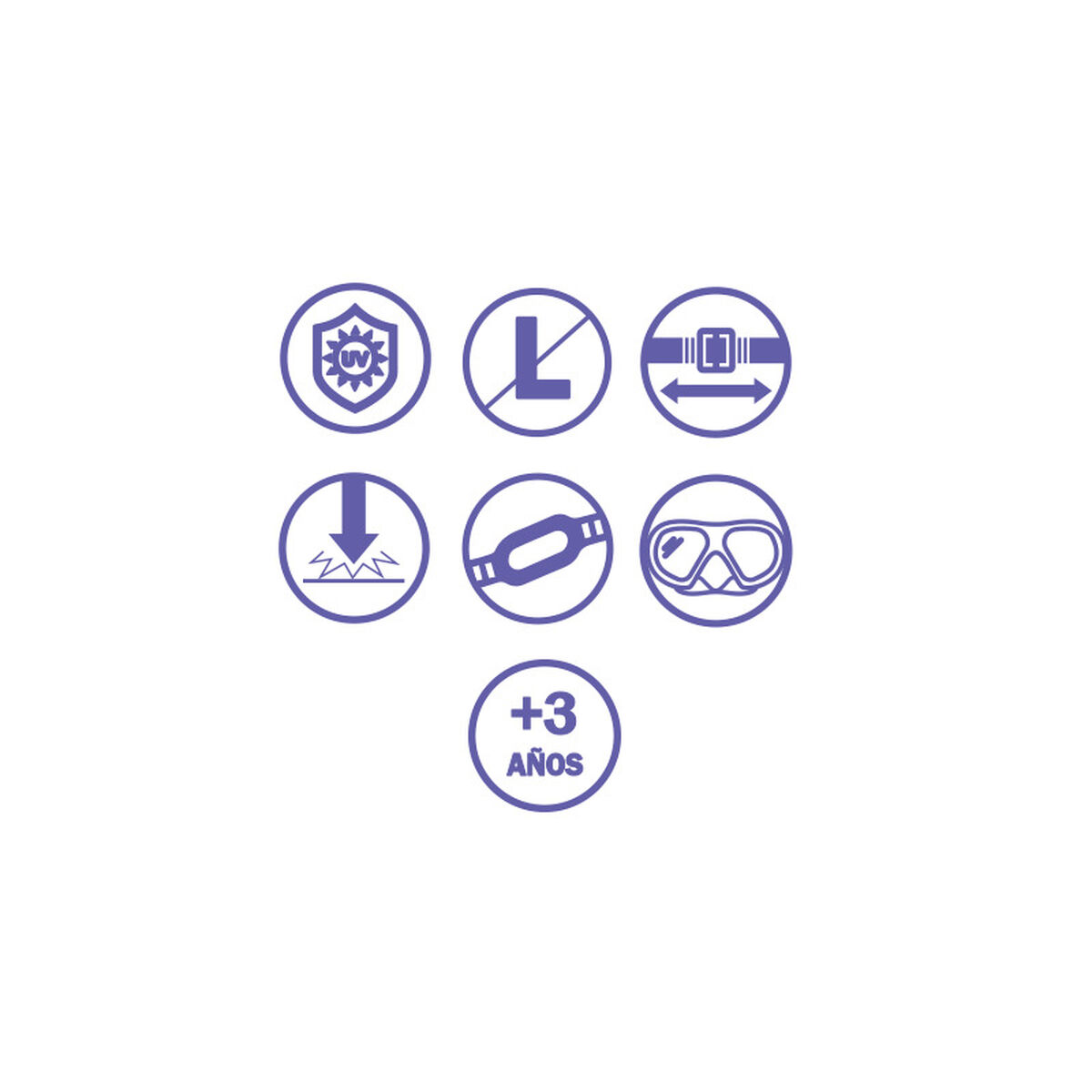 Bestway Conjunto Mascara y Tubo Adulto Valvula de Purga Color Surtido +14 Años Playa y Piscina 24053