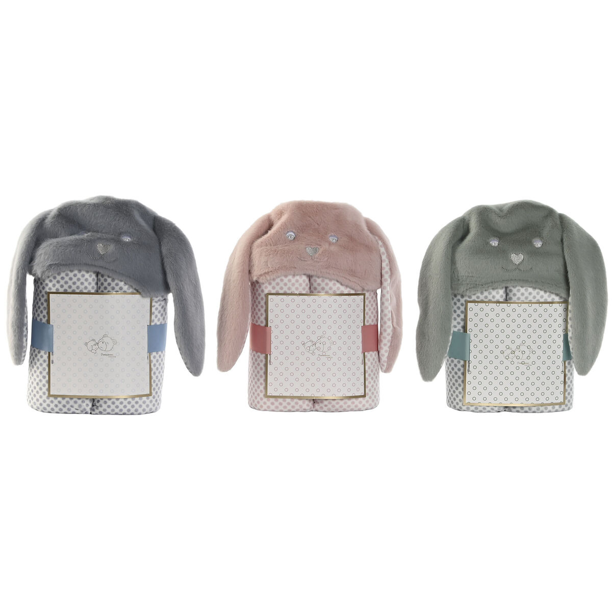 Manta Home ESPRIT Conejo Multicolor