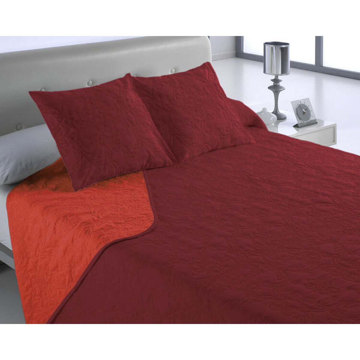 Colcha Hosteline VEGAS Rosa Cama de 150 (3 Piezas)