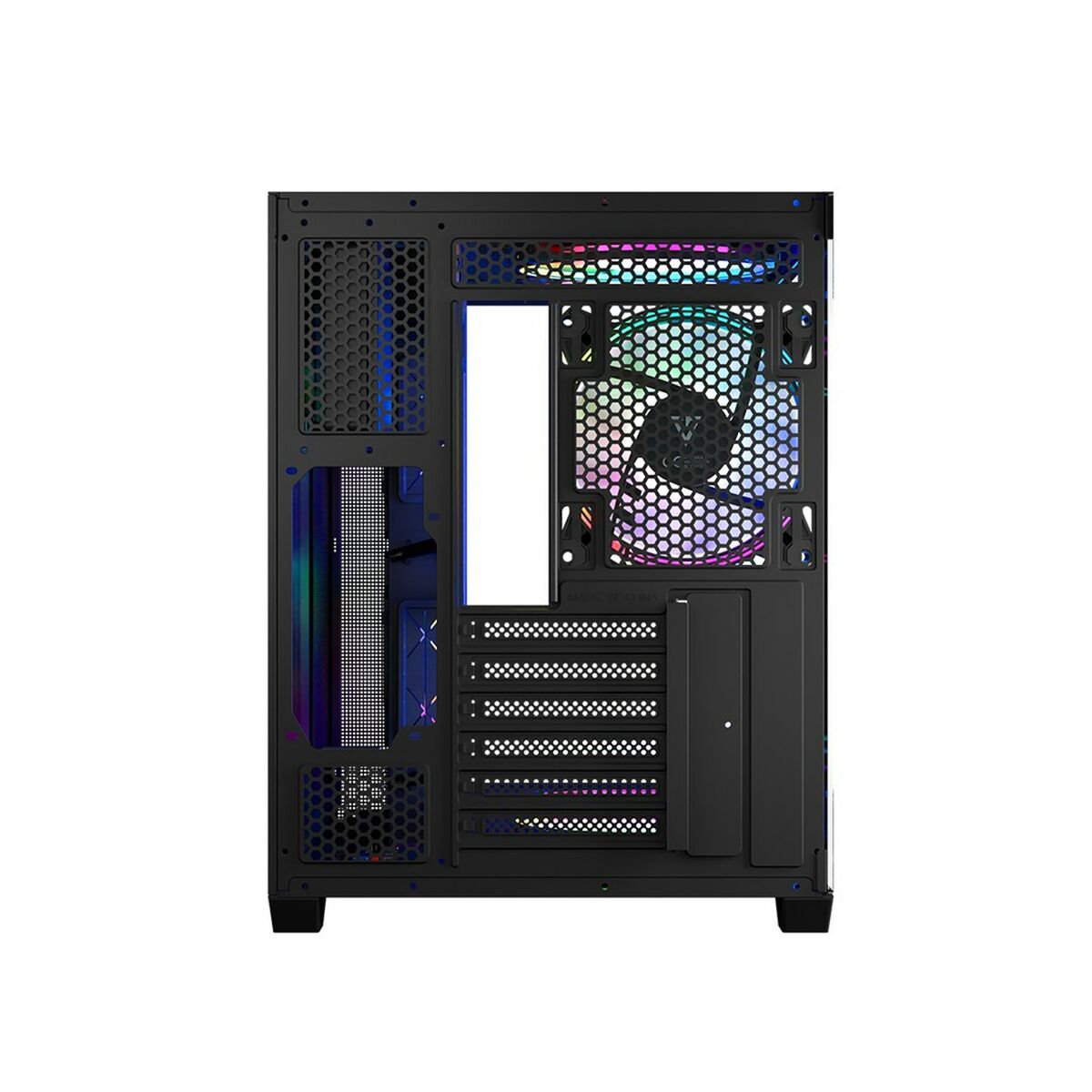 Caja Semitorre ATX Modecom Volcano Panorama APEX ARGB Gris