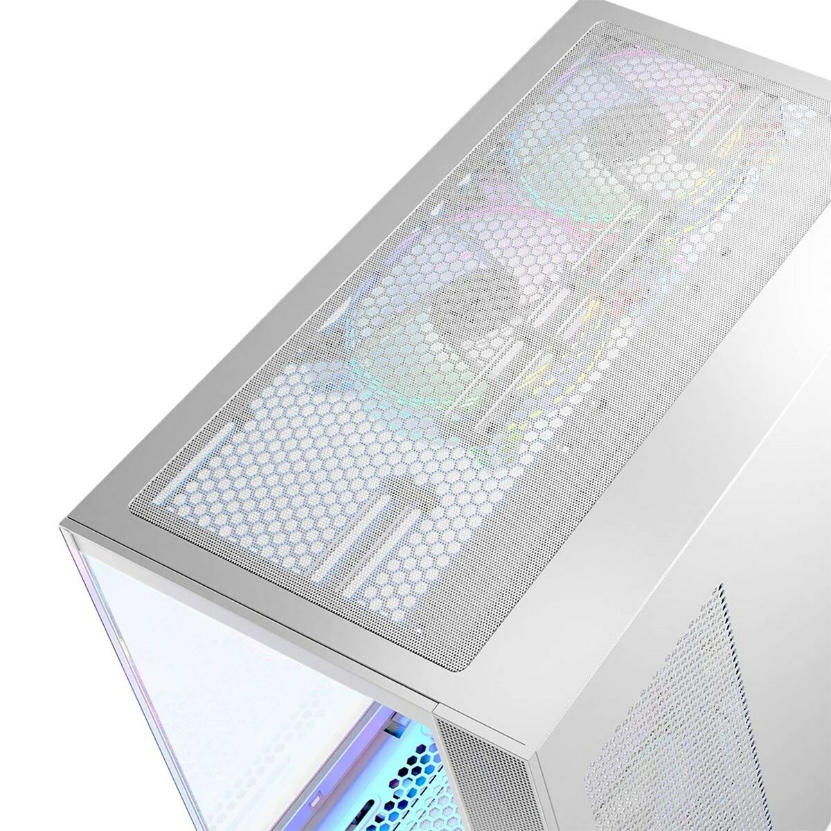 Caja Semitorre ATX Modecom Volcano Panorama Midi biała Blanco