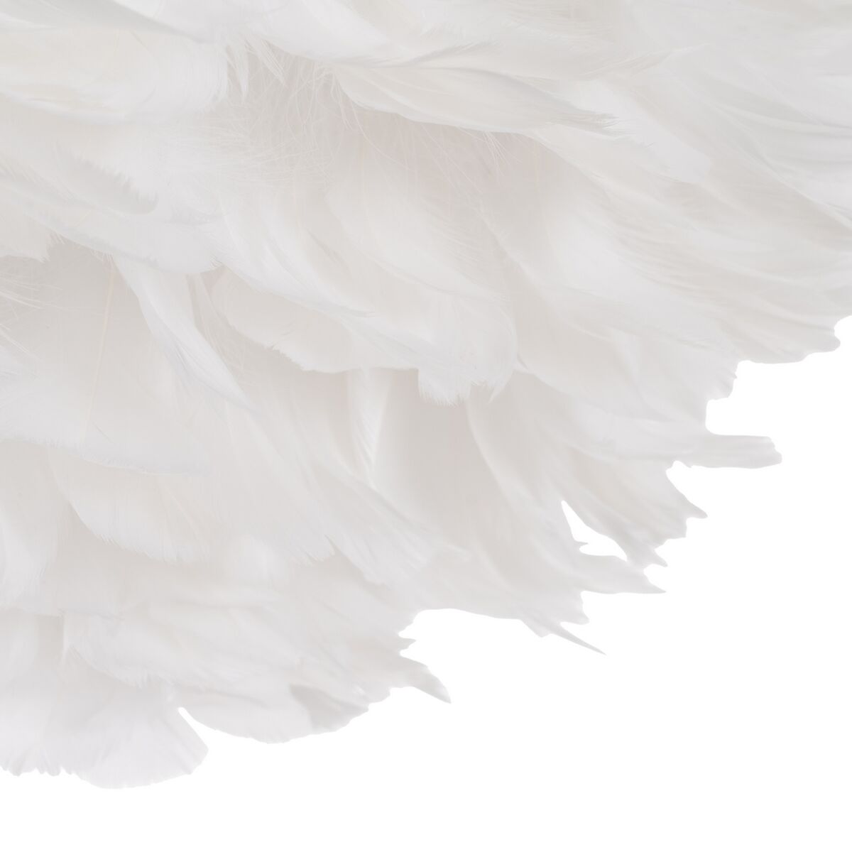 Lámpara de Pie Blanco Dorado Metal Plumas 60 W 220-240 V 68 x 40 x 175 cm