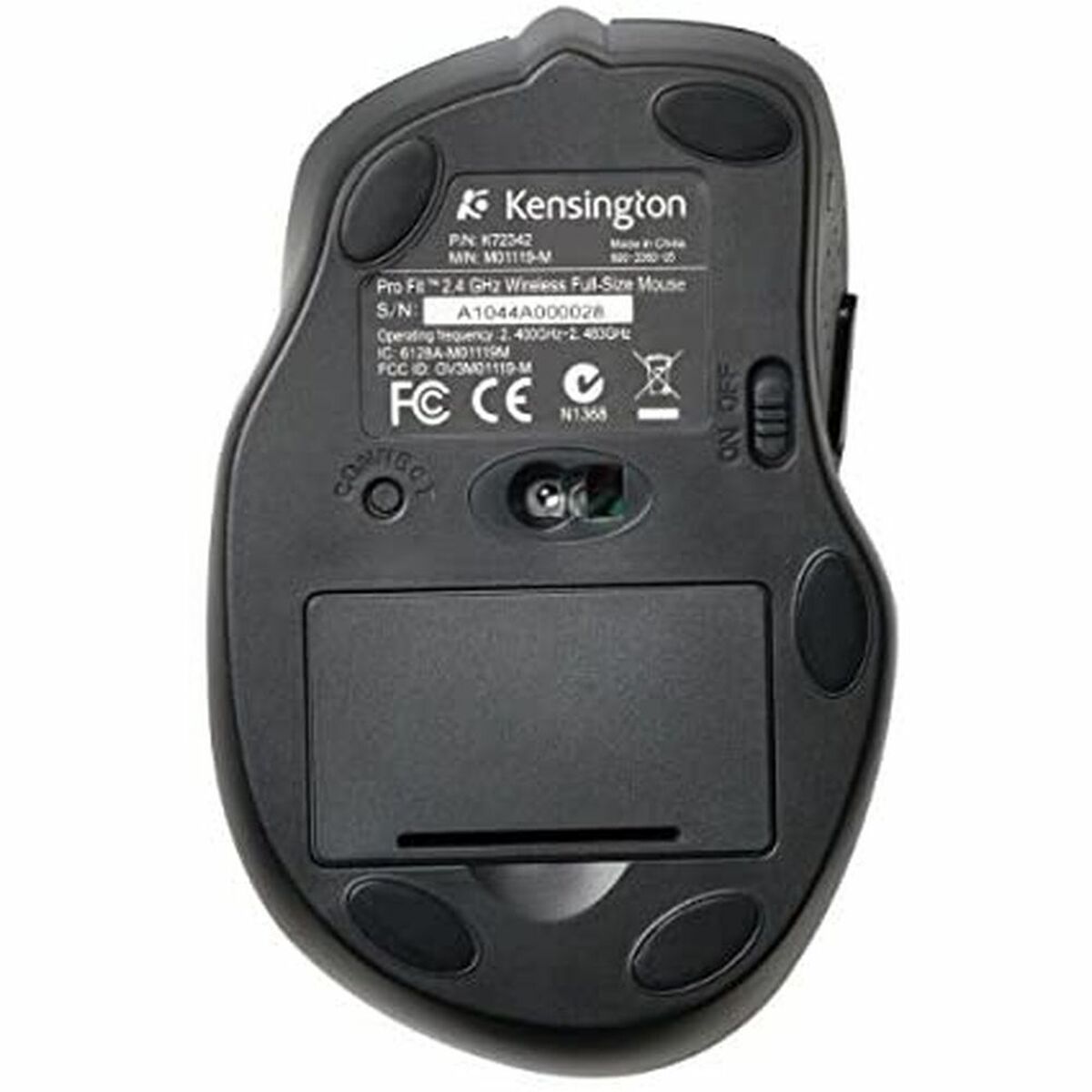 Ratón Kensington K72370EU Negro 1600 dpi