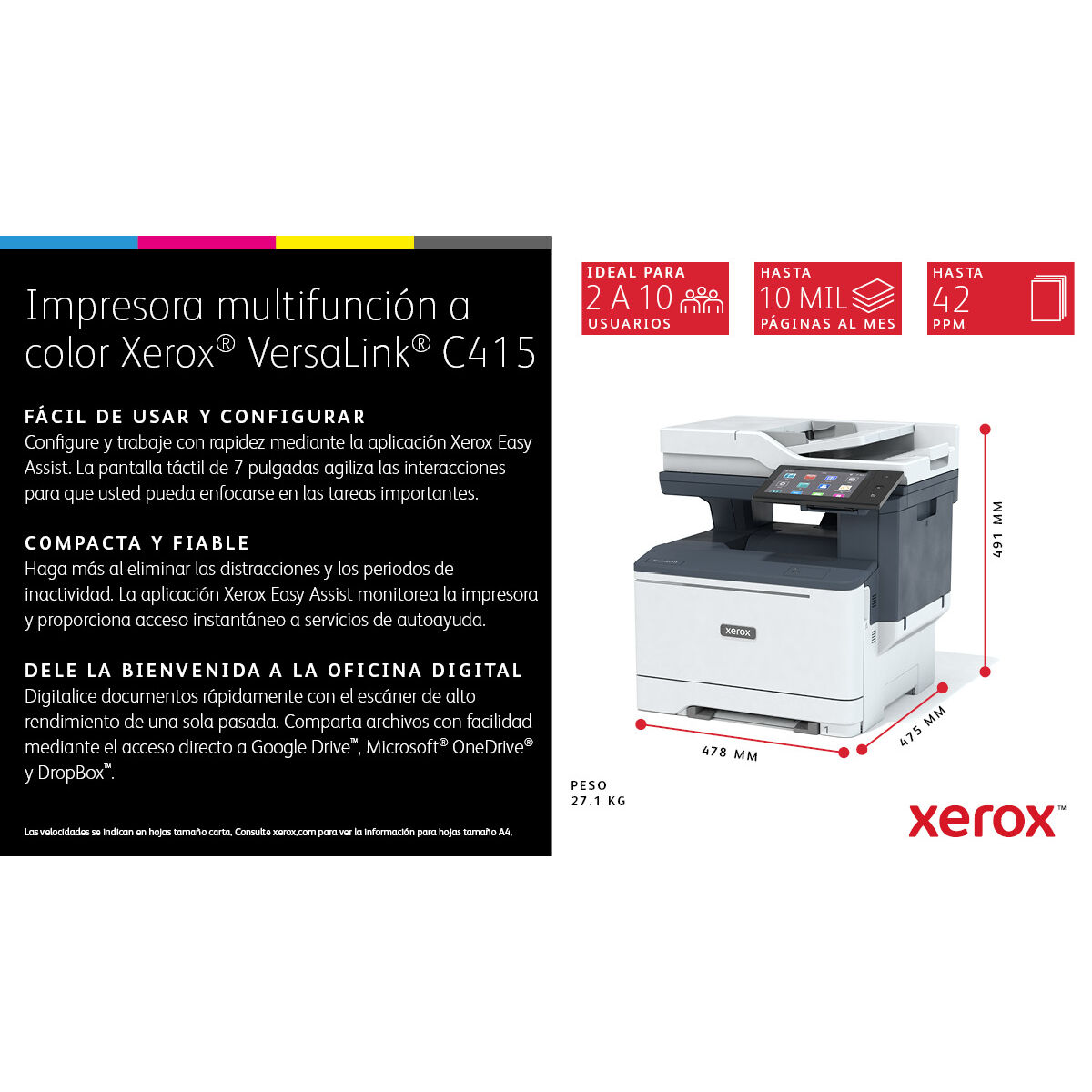 Impresora Láser Xerox C415V_DN
