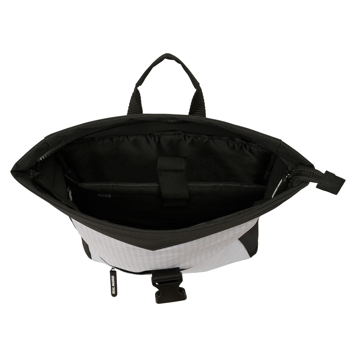 Mochila para Portátil Real Madrid C.F. 24/25 Blanco Gris 28 x 42 x 13 cm