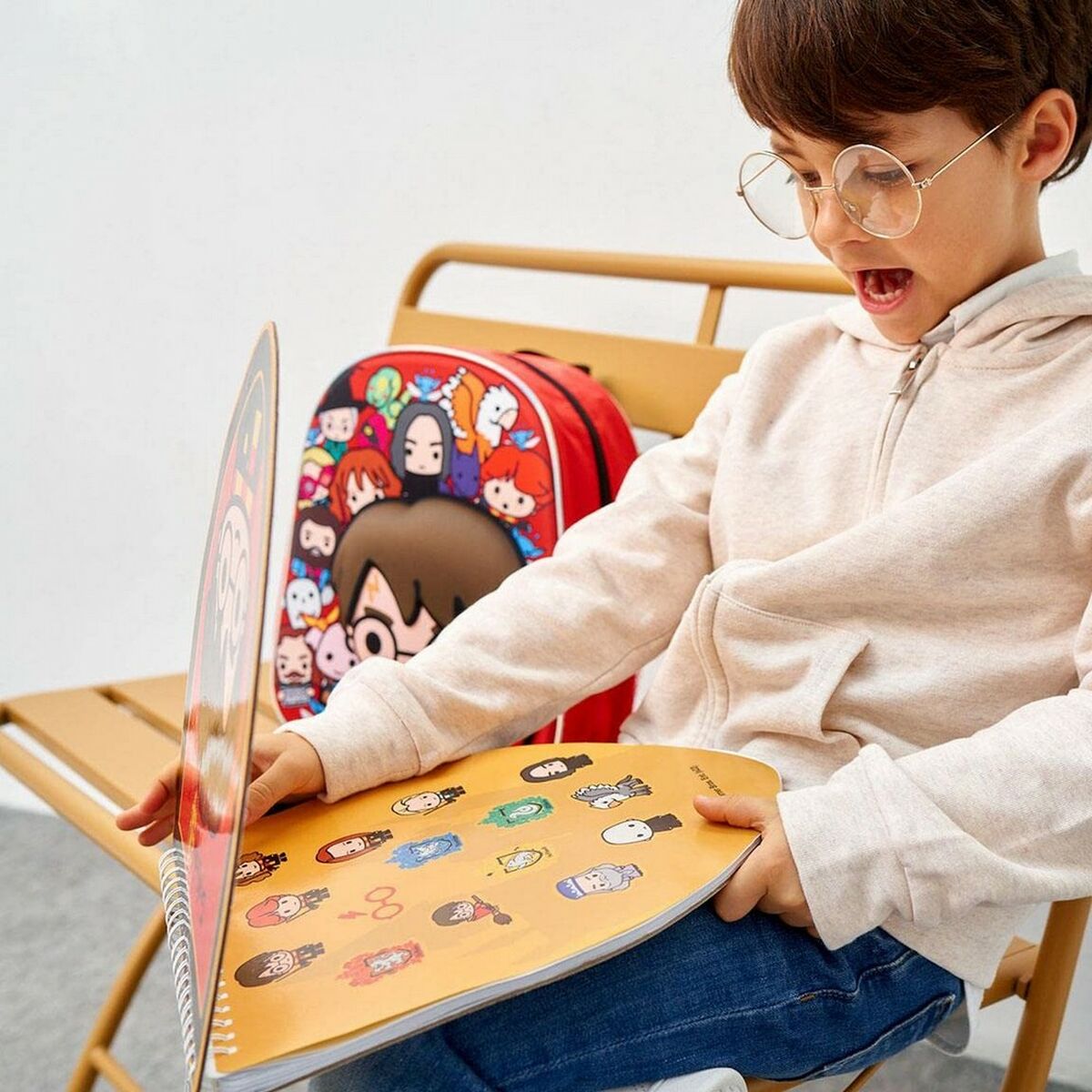 Set de Papelería Harry Potter Rojo Cuaderno (30 x 30 x 1 cm)