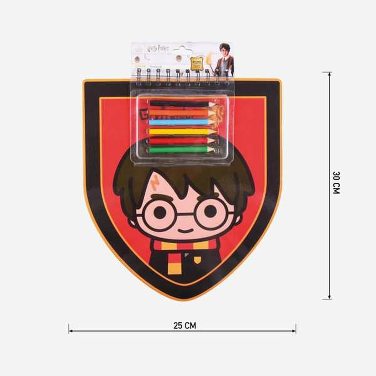 Set de Papelería Harry Potter Rojo Cuaderno (30 x 30 x 1 cm)