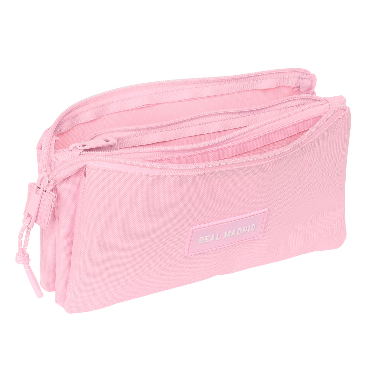 Portatodo Triple Real Madrid C.F. Rosa 22 x 12 x 3 cm