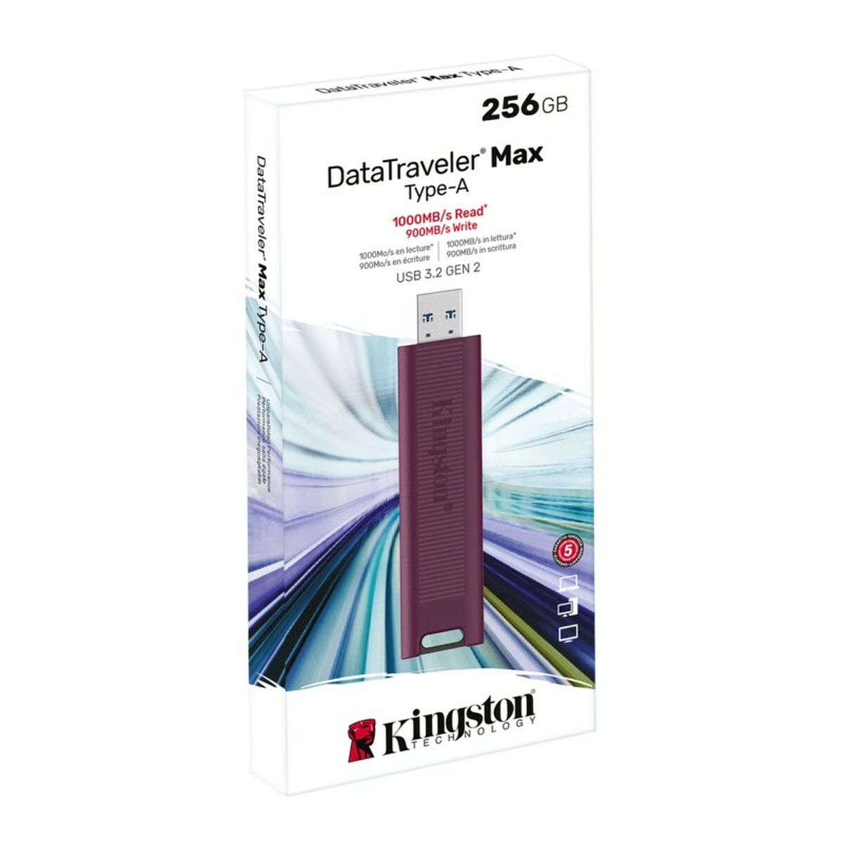 Memoria USB Kingston Max Rojo 256 GB (1 unidad)