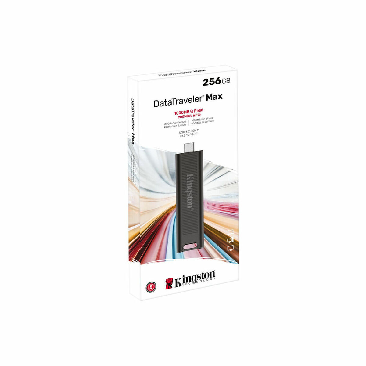 Memoria USB Kingston DTMAX/256GB Negro 256 GB (1 unidad)